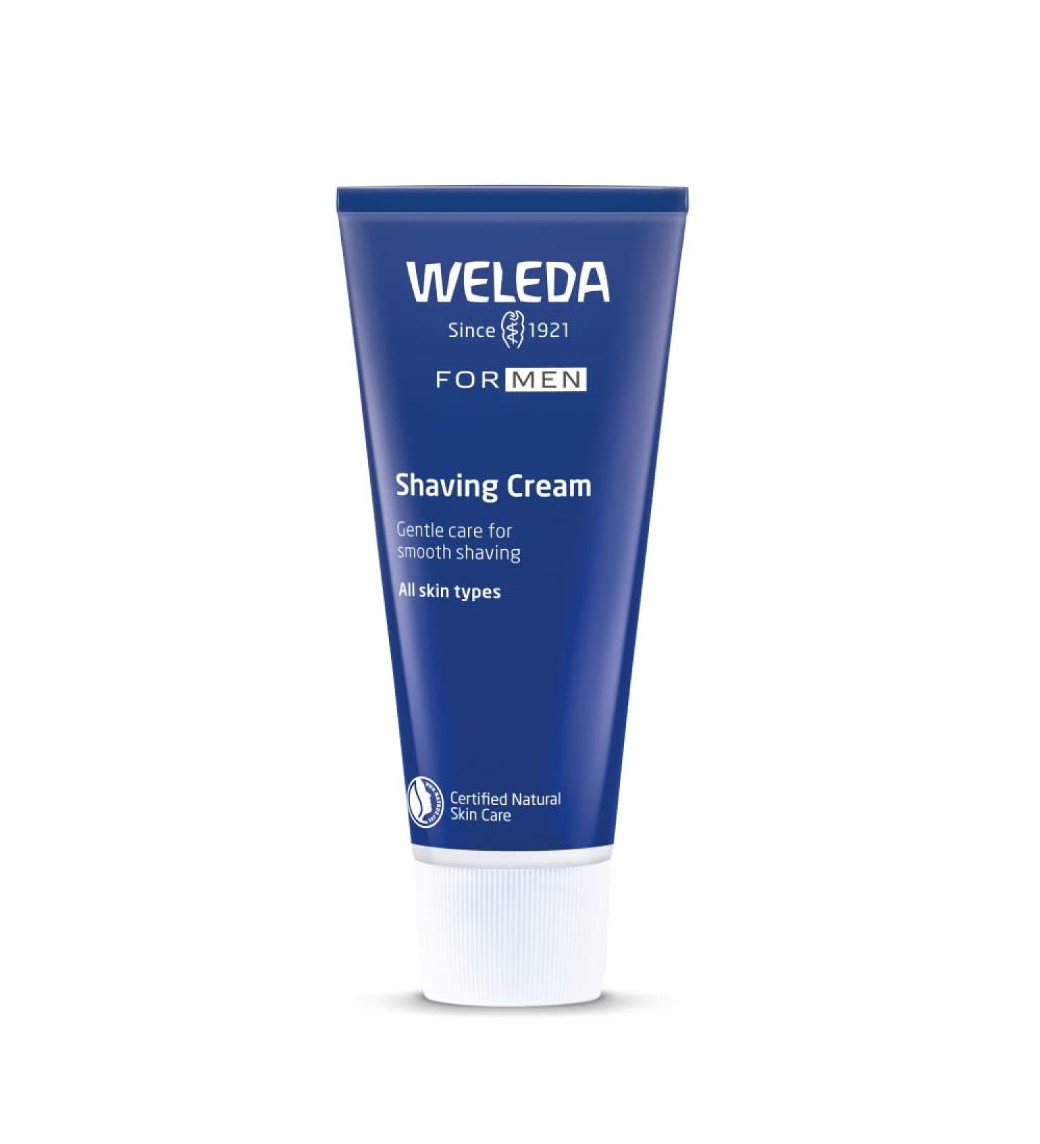 Weleda Men's Shaving Cream 75ml - Smooth & Gentle Shave for Men | [Your Brand] - Buy Online on SooperMarket.com