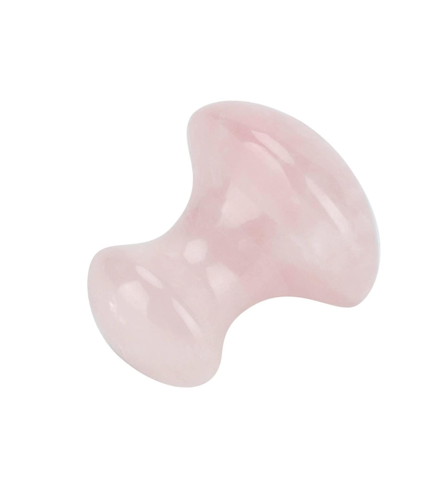BORDSTRACT Gua Sha Facial Tools - Natural Rose Quartz & Mushroom Shape Jade Roller for Face Lift & Wrinkle Removal - Perfect Gift for Women - Buy Online on SooperMarket.com