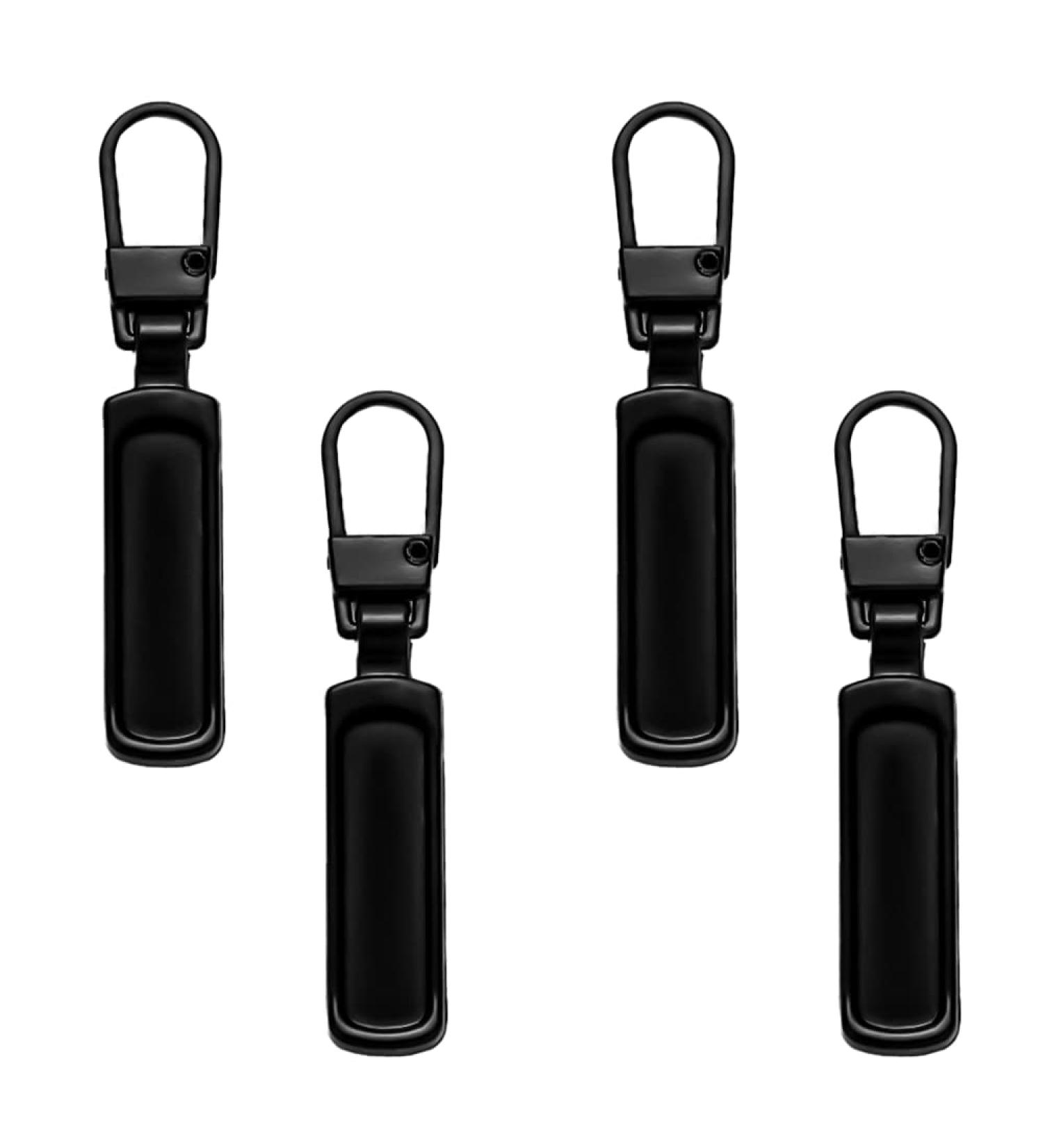 Premium Metal Zipper Pulls - 4 Pack Replacement Parts for Wallets Clothes Jeans & Luggage - Buy Online on SooperMarket.com