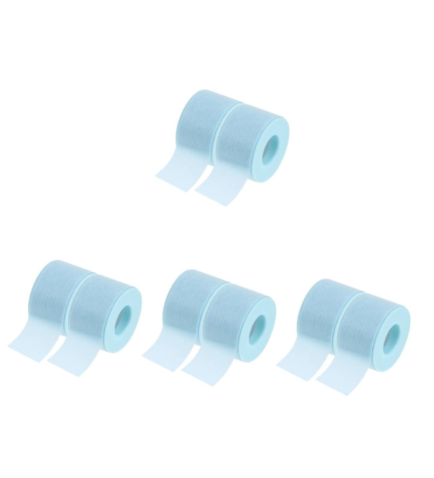 FRCOLOR Silicone Gel Band Tape - 8 Rolls Adhesive Eyelash Extension Tape Non-Woven Fabric Sky Blue - Perfect for Lash Supplies & Eyelash Applications - Buy Online on SooperMarket.com