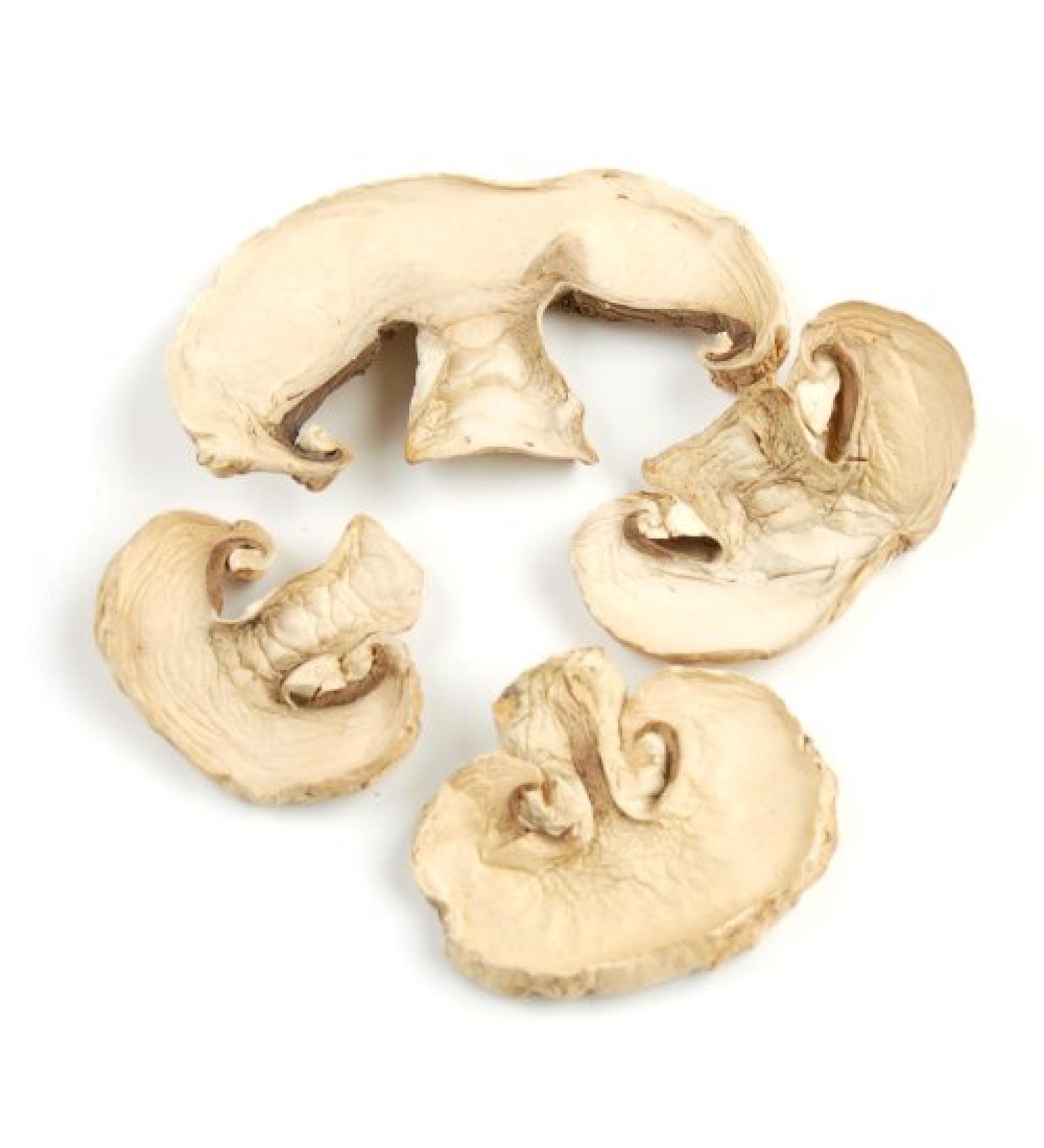 DG Dried Sliced Champignon White Button Mushrooms, 1 lb.