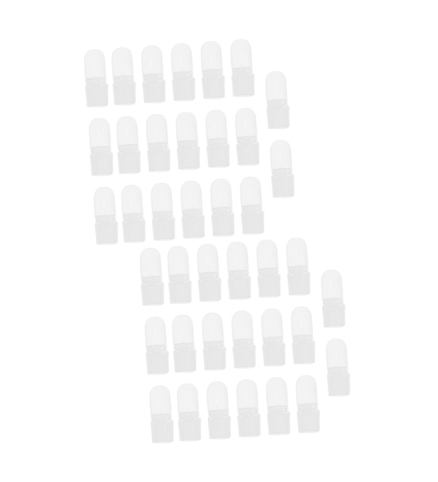 FRCOLOR 40 Pcs Nail Case Nail Art Tips Cover Shield Nail Varnish Tip Finger Nail Soak off Nail Polish Soaker Peel Polish Nail Polish Holder Reusable Soak off Caps Gelt Plastic Remover Milk 4x2cmx2pcs As Shownx2pcs - Buy Online on SooperMarket.com