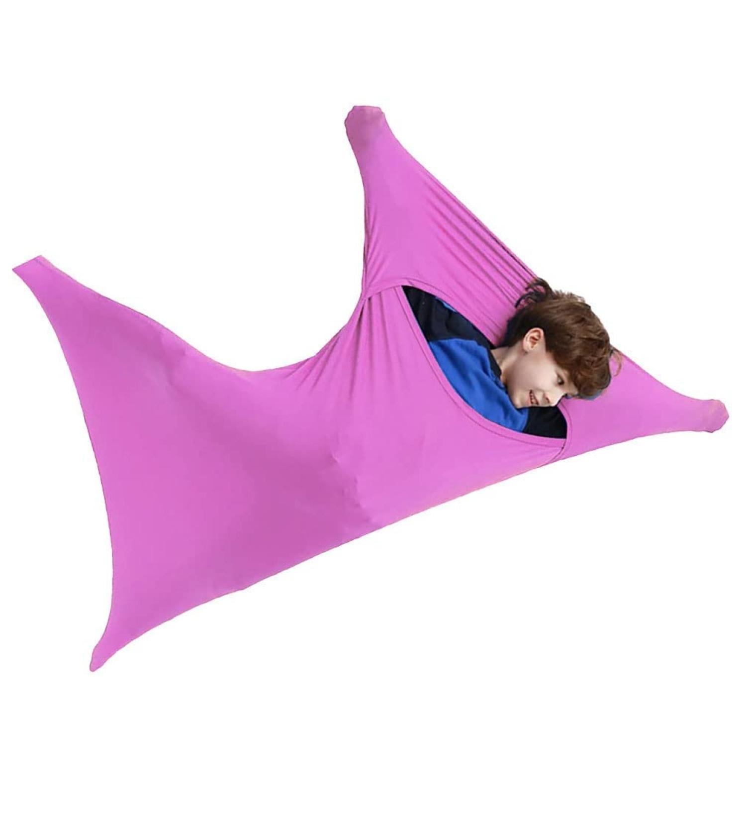 ZYUBOESO Sensory Body Sock - Stress Relief Cozy Wrap for Children with Processing Disorder (Pink, Size S) - Buy Online on SooperMarket.com