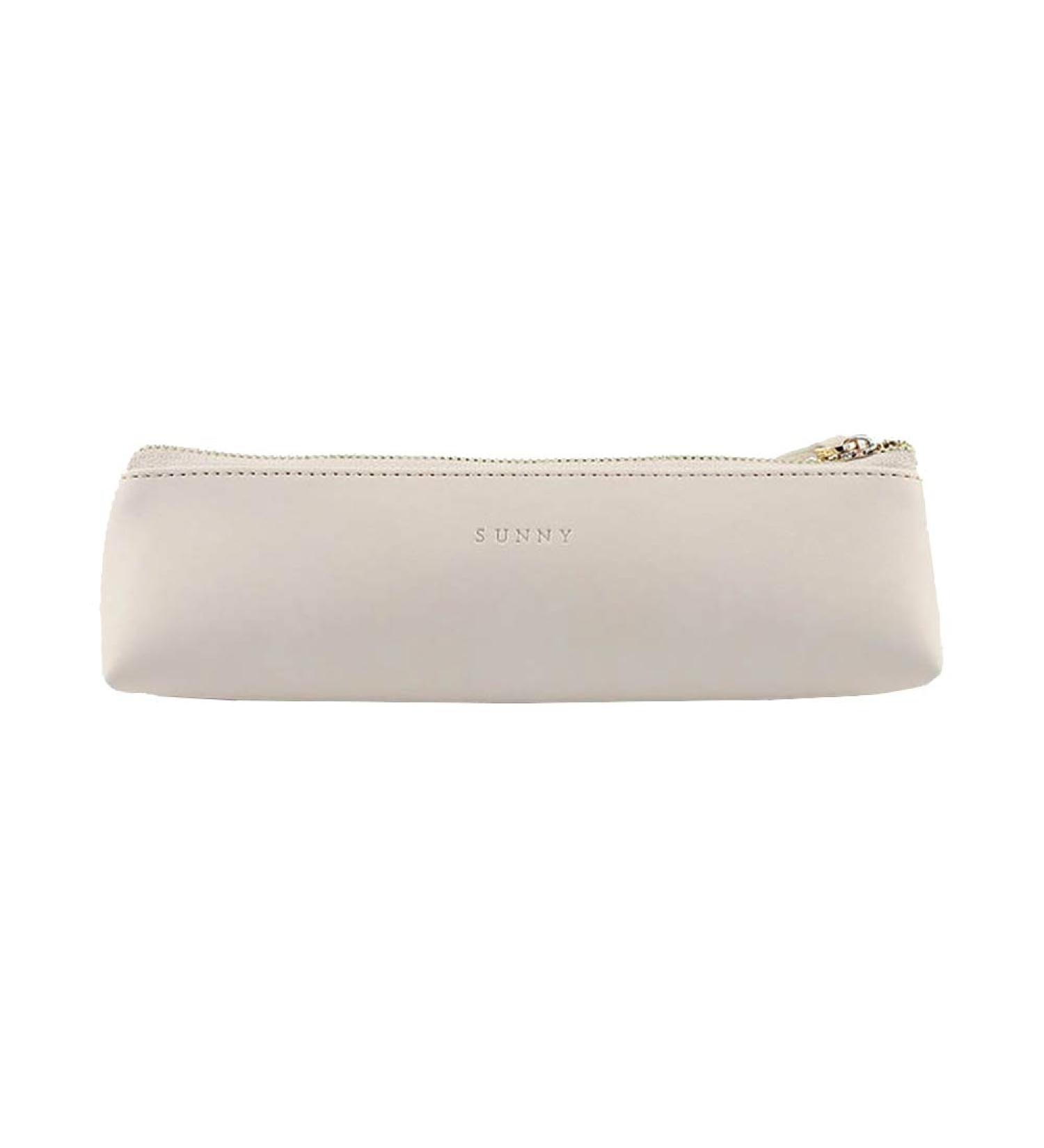 Doraking Pencil Bag Pen Case Cosmetic Makeup Bag Pen Pencil Stationery Pouch Bag Case/PU Leather Small Pencil Pouch Students Stationery Pouch Zipper Bag for Pens Pencils Markers (Apricot) - Buy Online on SooperMarket.com