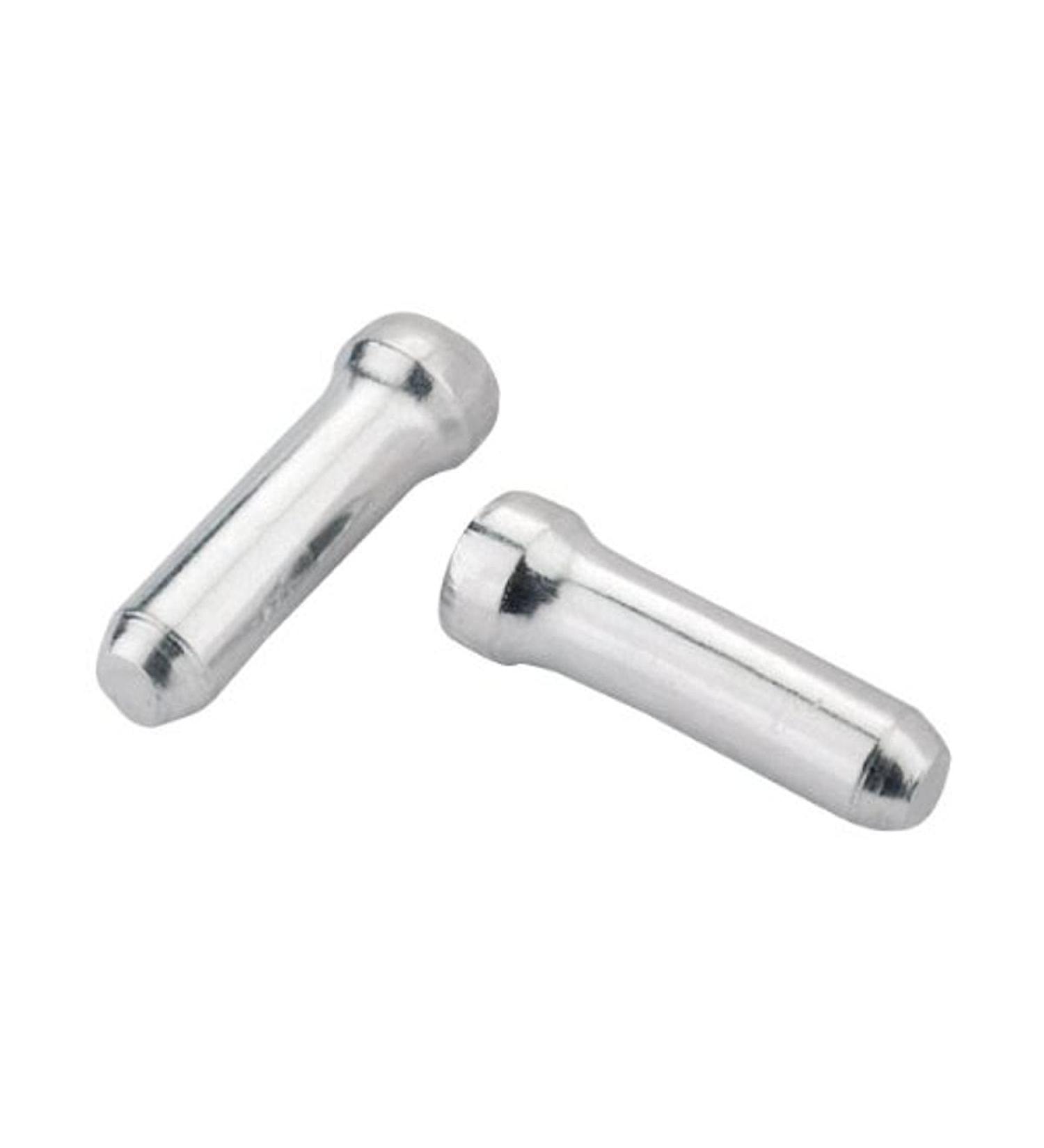 Jagwire Brake or Speed Cable Tips, 500 Pieces Silver