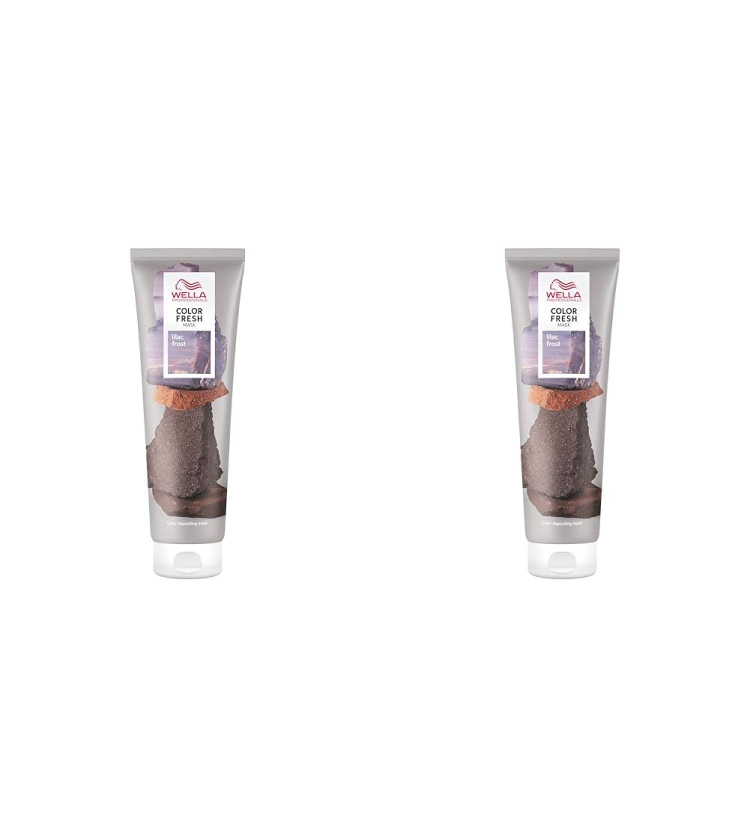 Wella Professionals Color Fresh Mask Temporary Color Refresh Treatment Semi Permanent Hair Dye Hair Gloss Treatment for Blonde Hair Lilac Frost 150ml (Pack of 2) - Buy Online on SooperMarket.com