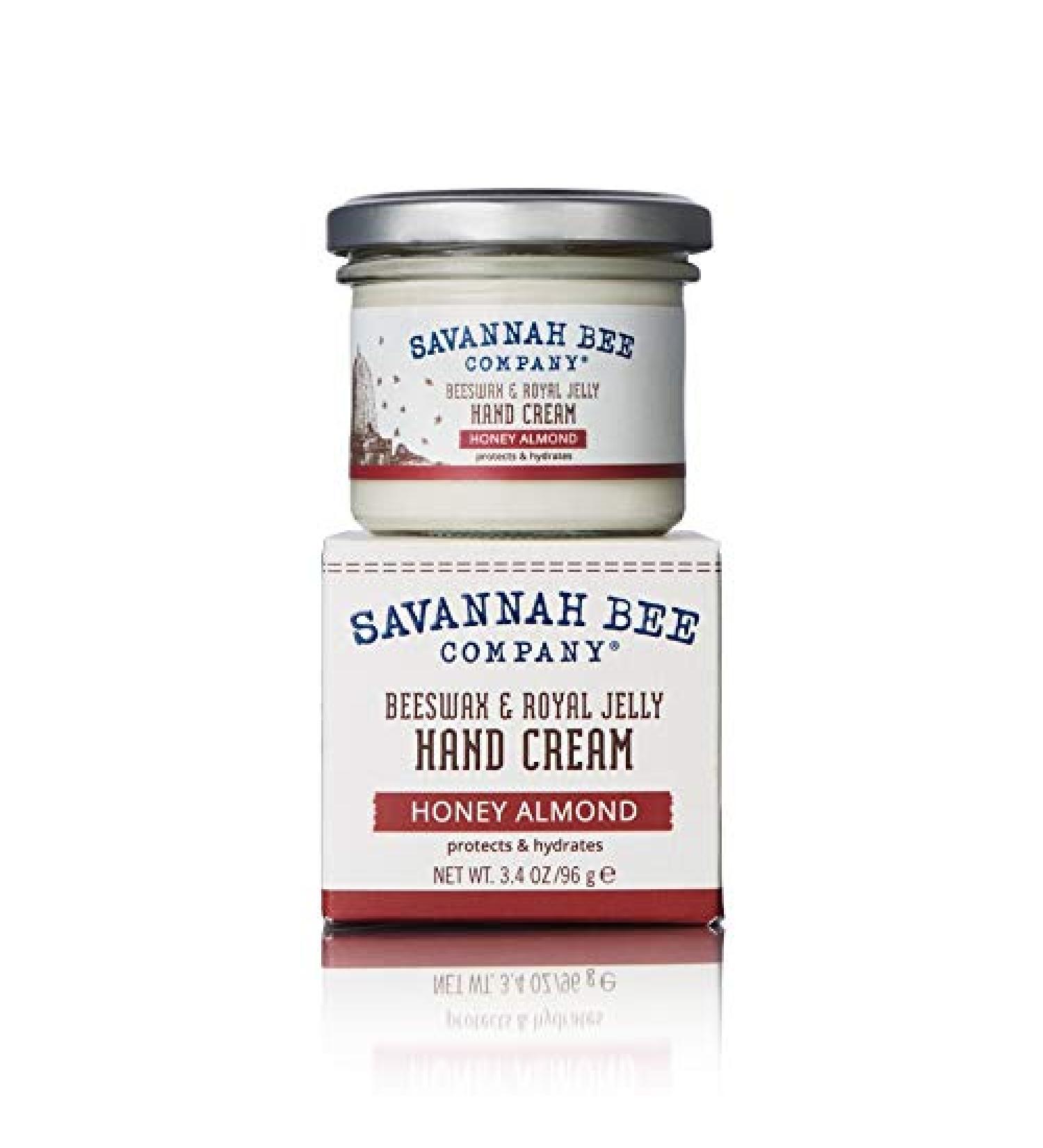 Savannah Bee Co. Beeswax Hand Cream 3.4oz Jar - Honey-Almond | Moisturizing Hand Care - Buy Online on SooperMarket.com