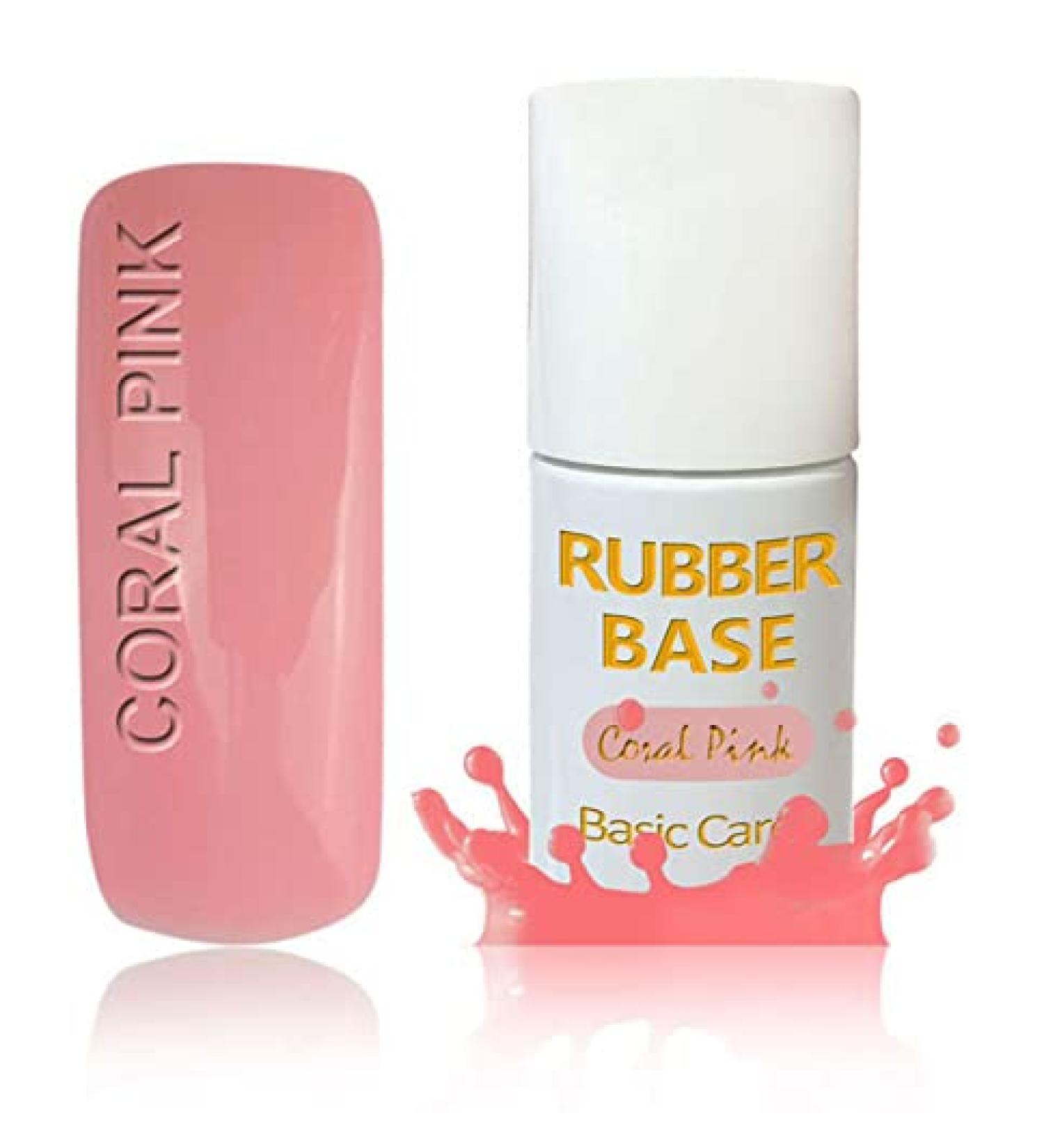 UV/LED Base Gel RubberGel Brush Bottle Spreading Gel Camouflage/MakeUp Gel (PINK CORAL)