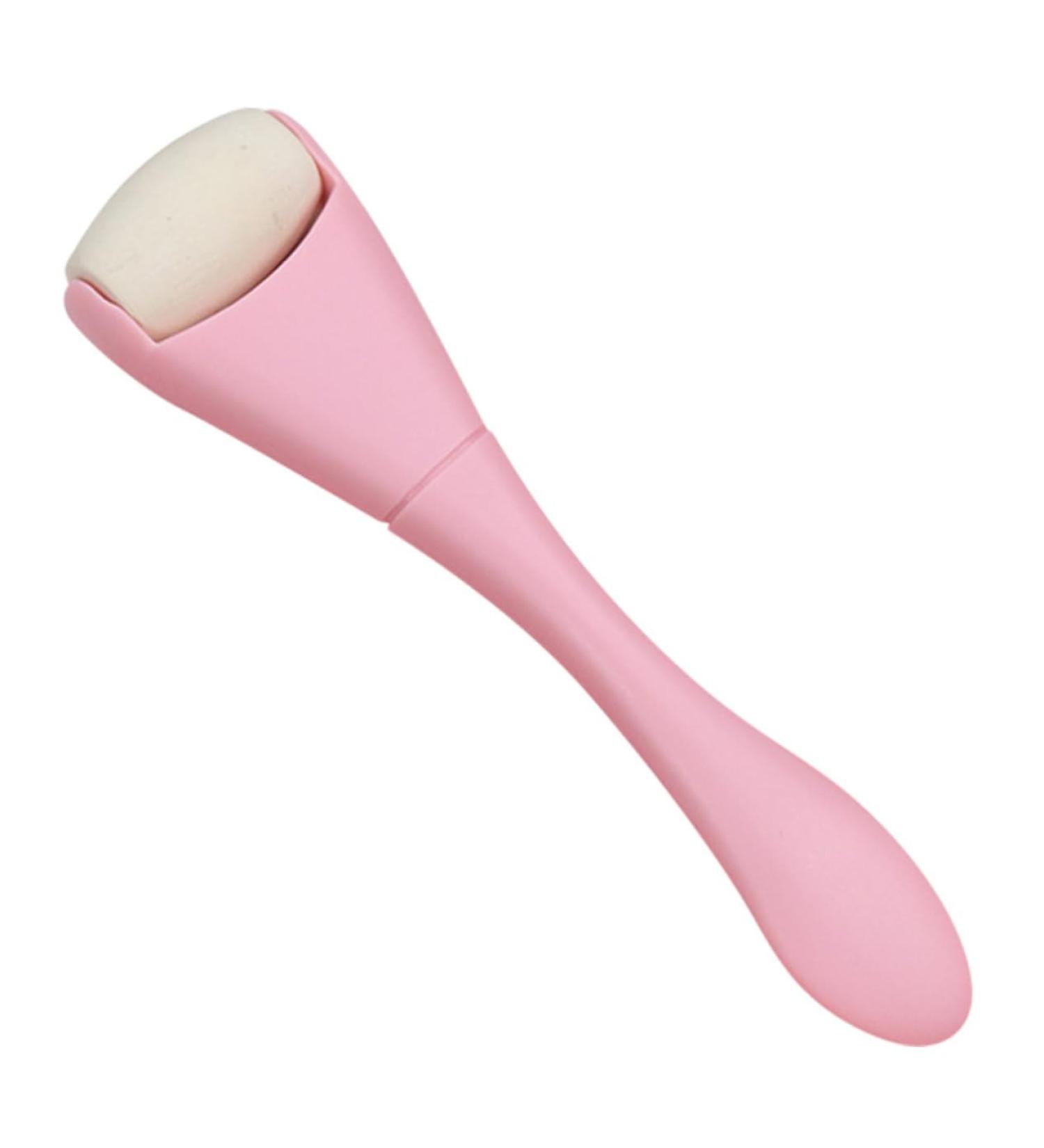 NOLITOY Oil Removal Roller Tool - Face Skin Oil Control & Absorbing Stick | Volcano Stone Massager - Pink Double Head Face Care Roller - Buy Online on SooperMarket.com