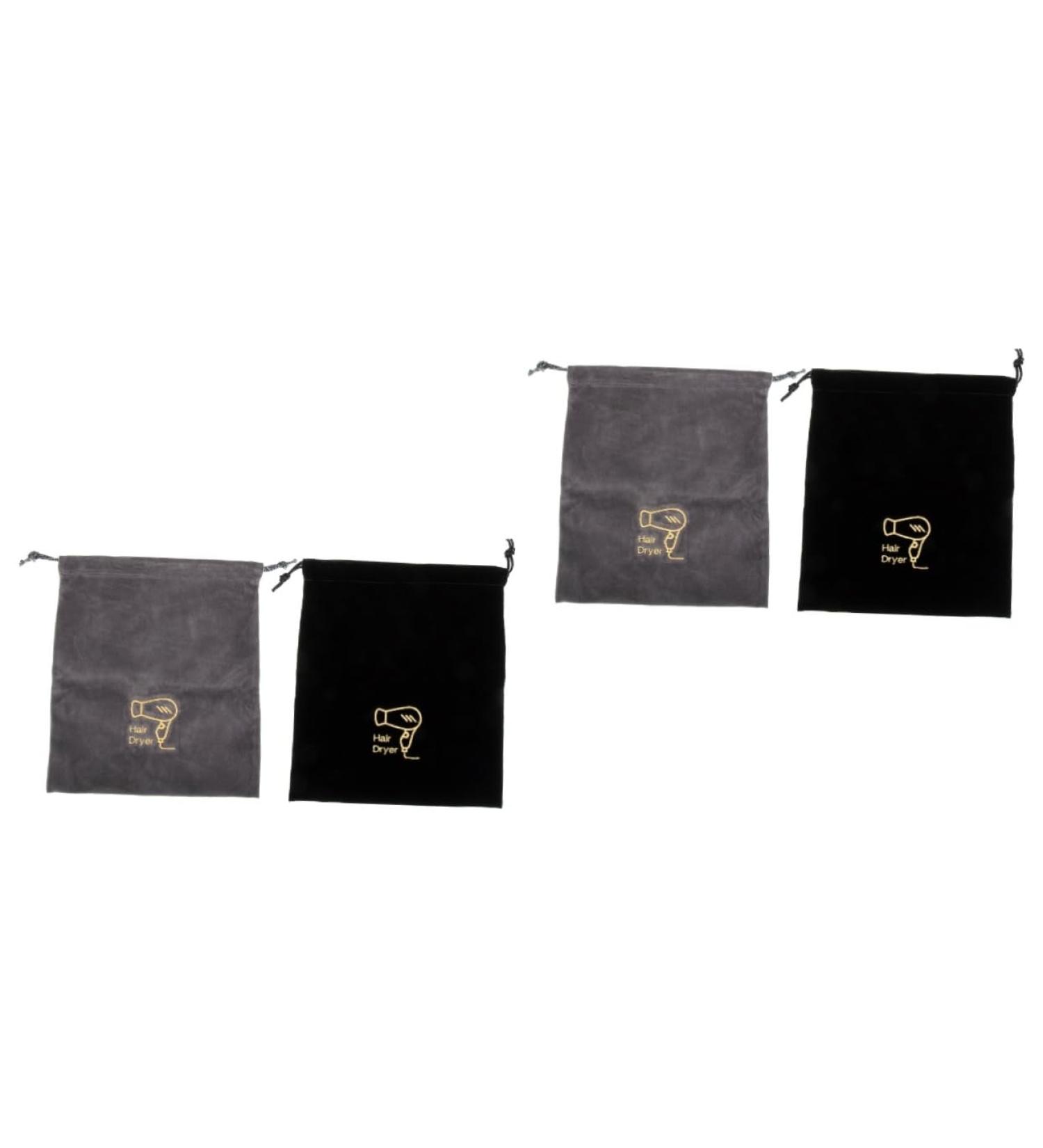 Baluue 4 Pcs Hair Dryer Bag Practical Storage Pouches Makeup Travel Bag Portable Blow Dryer Flannel - Buy Online on SooperMarket.com