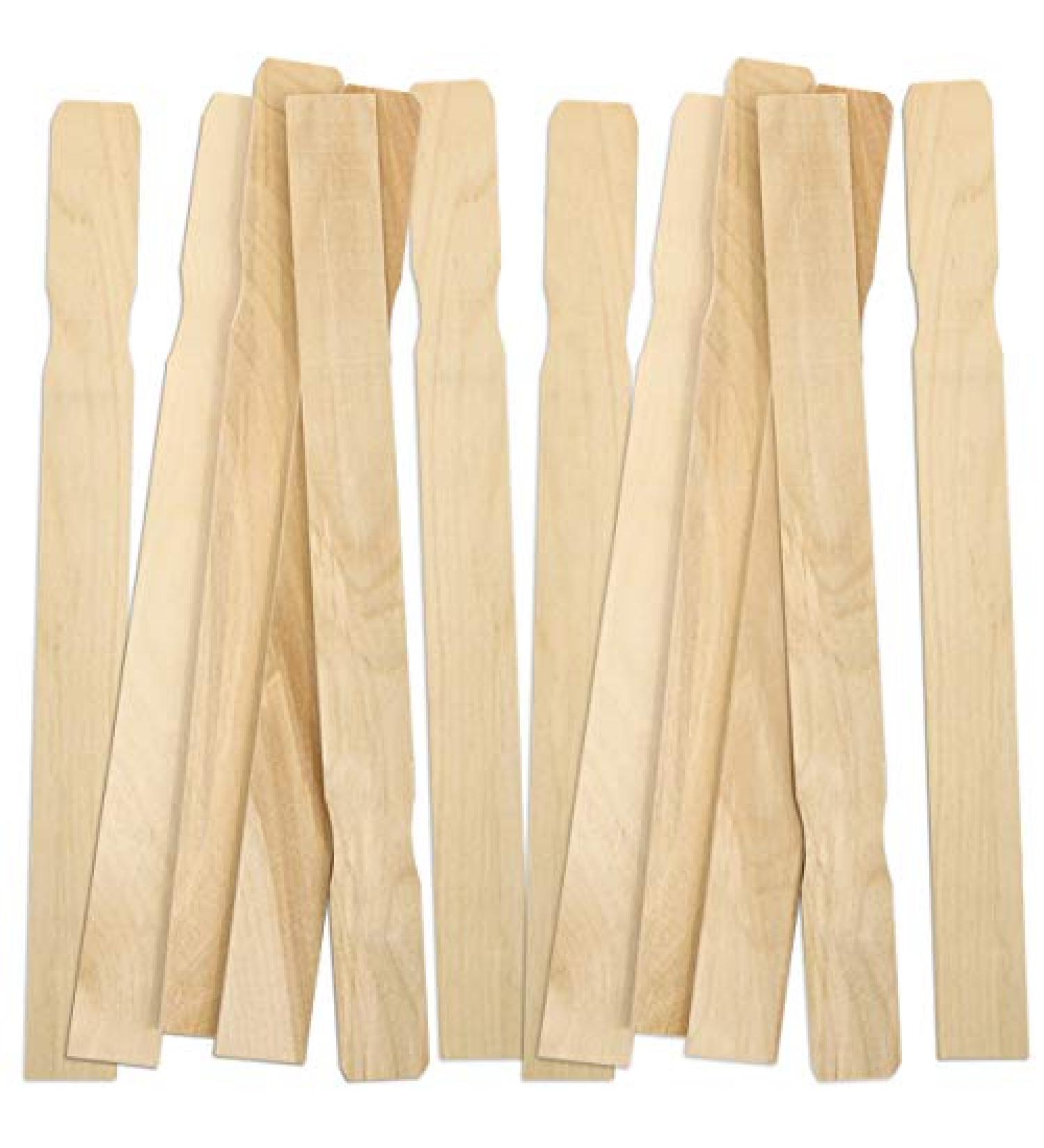12 Inch Wood Paint Stir Sticks 10 Pack - CraftySticks Garden Markers Mixing Sticks for Epoxy Resin - Buy Online on SooperMarket.com