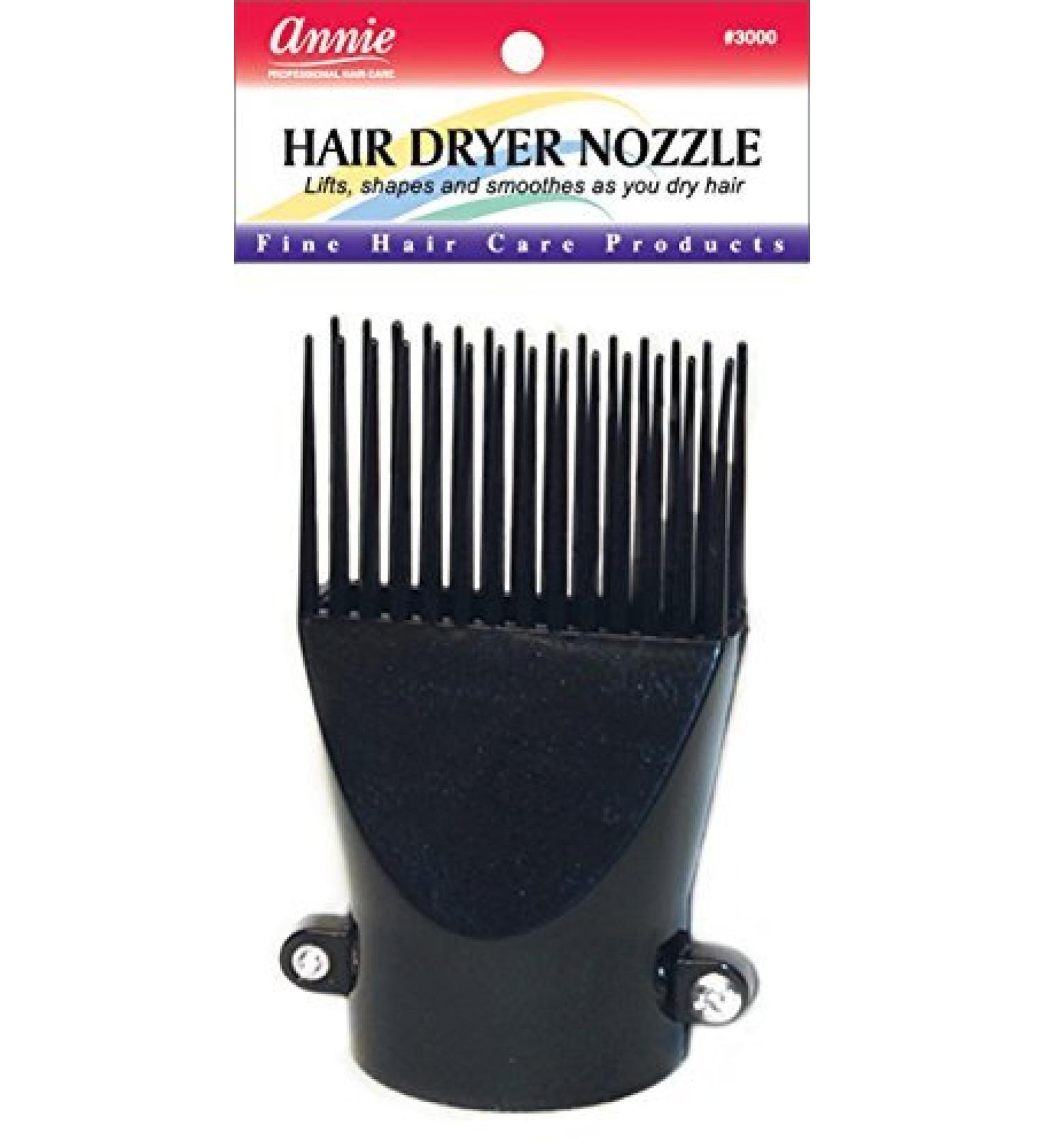 Screw Tighten Hair Dryer Pik Attachment in Black by Annie - Buy Online on SooperMarket.com