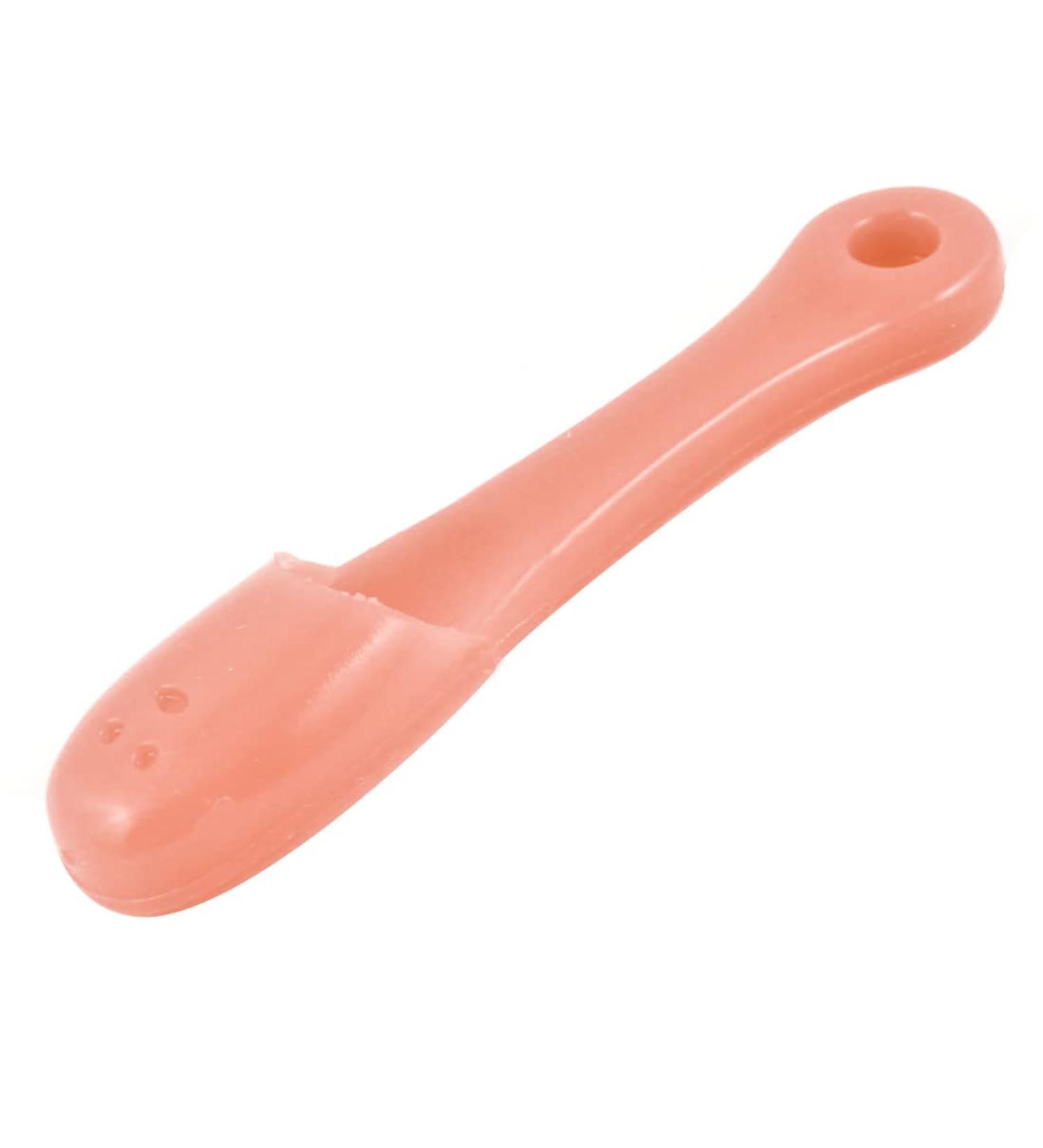 Ruilogod Peach Pink Silicone Finger Design Blackhead End Pore Cleaner