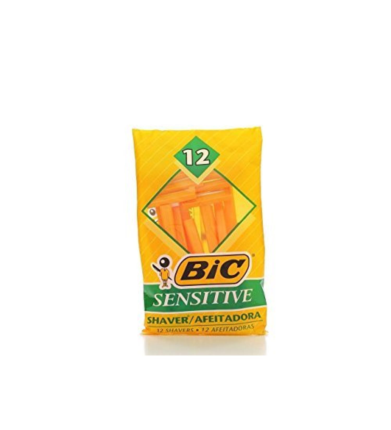 BIC Sensitive Single Blade Shaver, 36 Count 12 Count (Pack of 3)