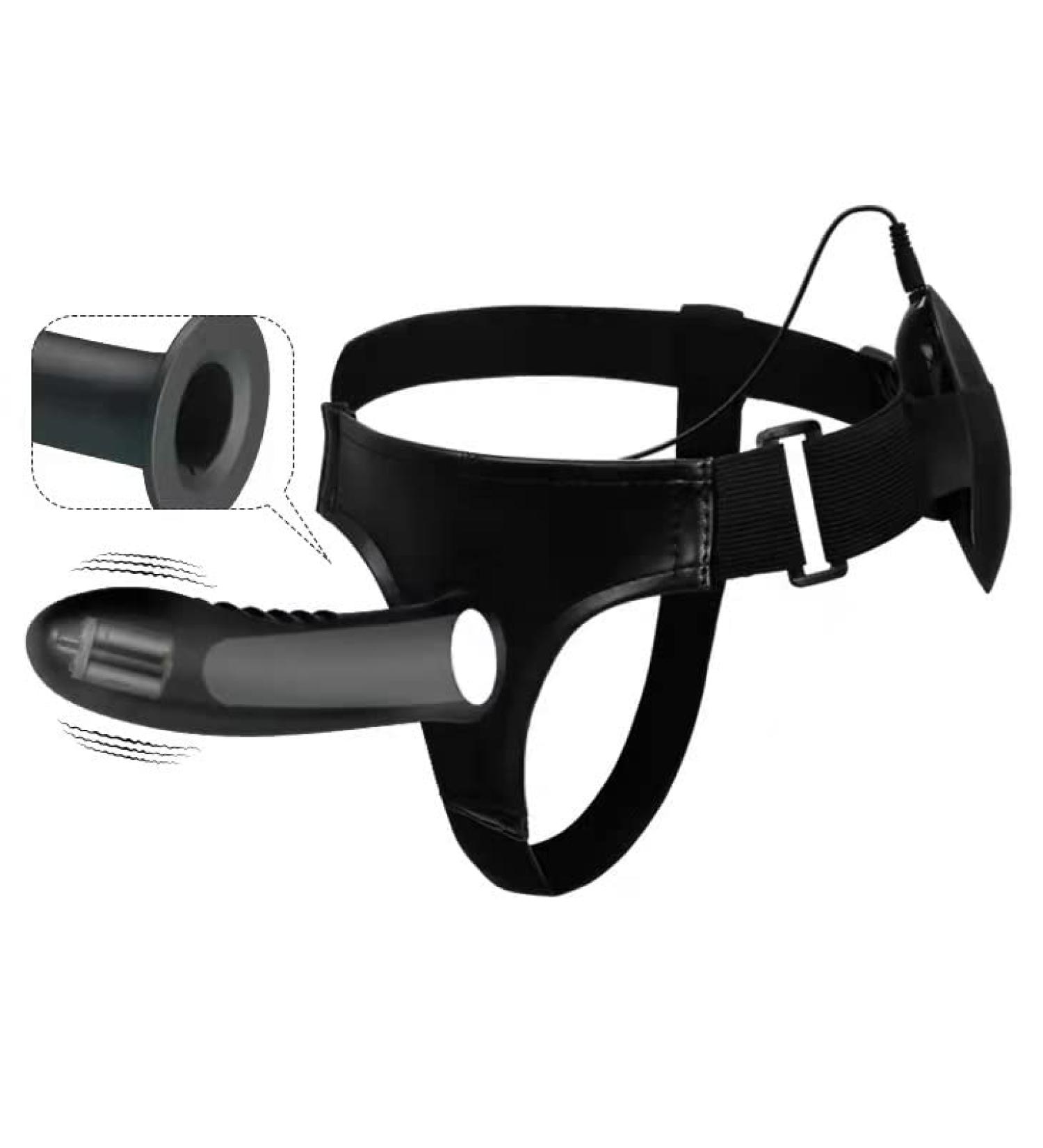 Hollow Out Black Wearable Belt Adjustable Underwear Drawstring Pants Men and Women Toy Yoga Pants Vibrator Tool FUNTLY - Buy Online on SooperMarket.com