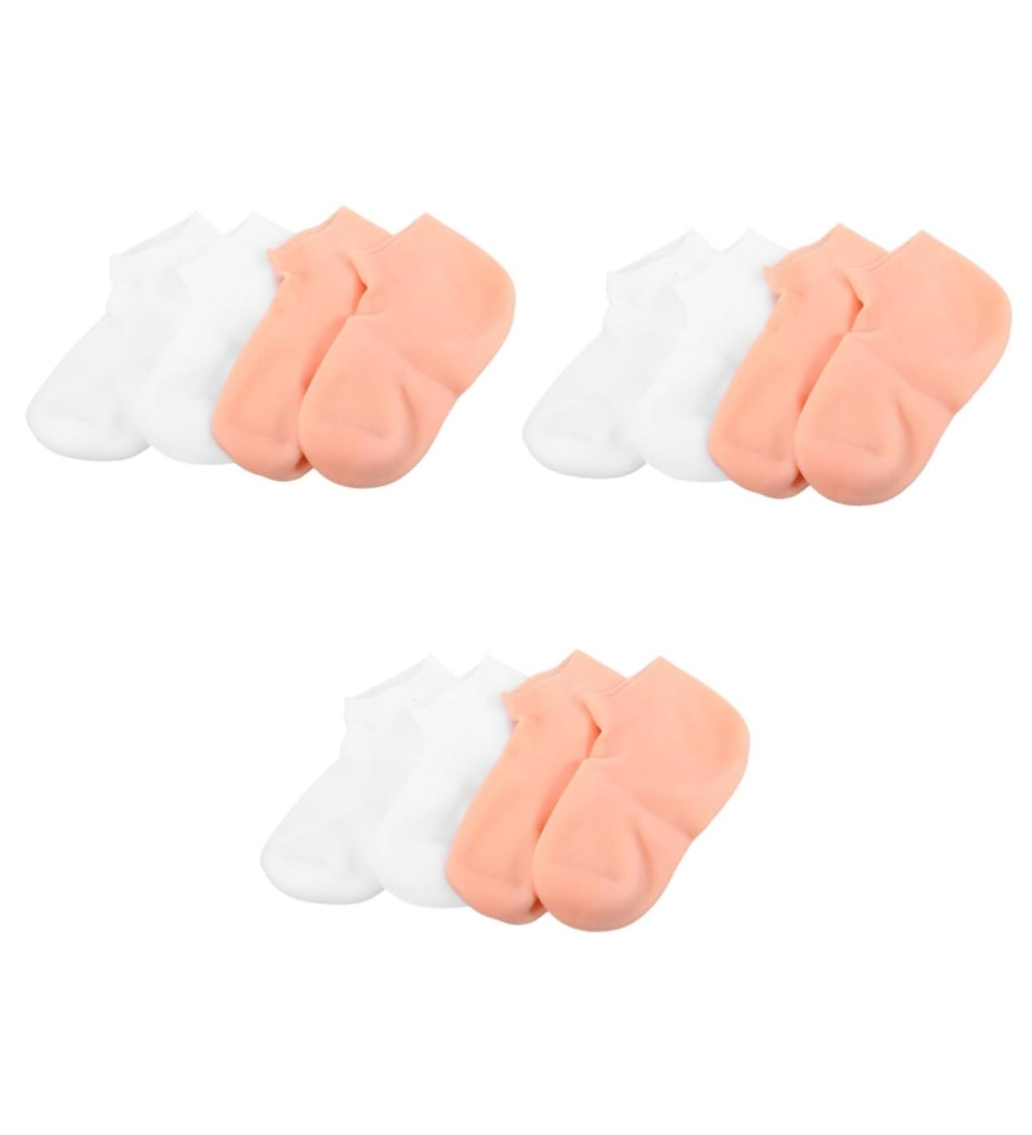 minkissy 6 Pairs Exfoliating Moisturizing Socks Moisture Socks Lotion Socks Overnight Heel Socks for Dry Cracked Dry Cracked feet Socks Sleep Socks Girl Cover sebs Pedicure - Buy Online on SooperMarket.com