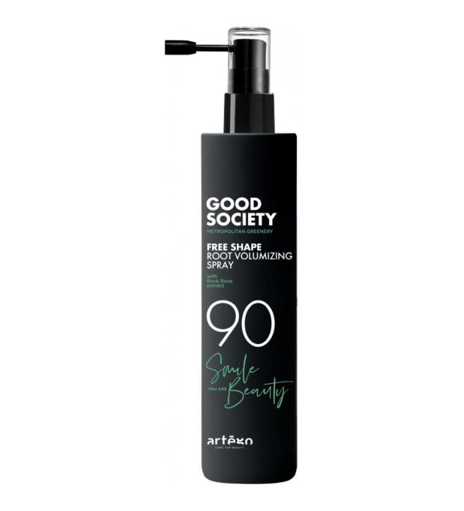 Artego Good Society 90 Free Shape Root Volumizing spray 150ml thickens the hair fiber without weighing it down. Ideal at the roots and on the lengths it replumps with light support. - Buy Online on SooperMarket.com
