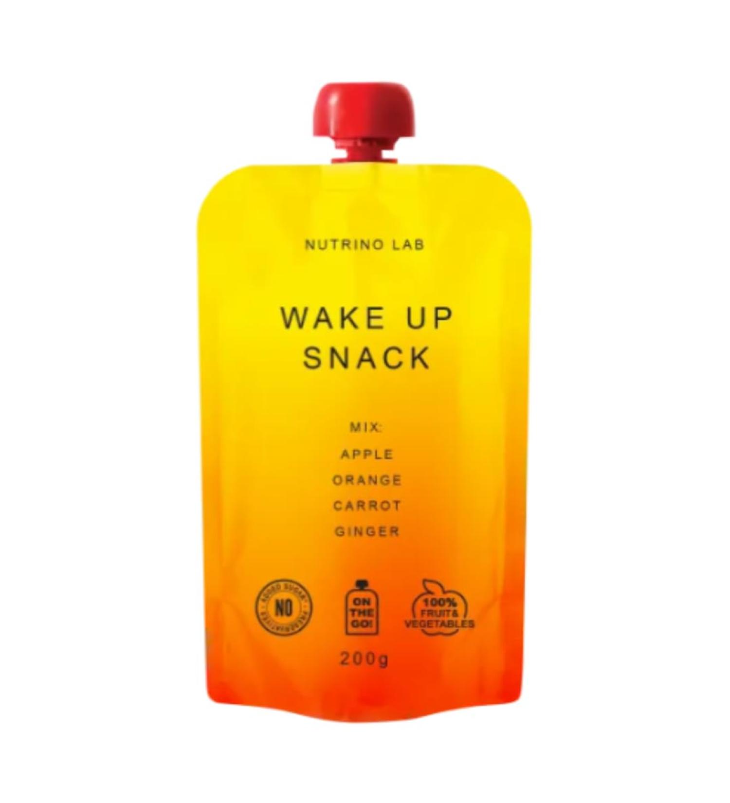 Pack of 2 |Nutrino Lab Puree Mix 200g (Wake Up Snack Functional Mix - Apple Orange Carrot Ginger) - Buy Online on SooperMarket.com