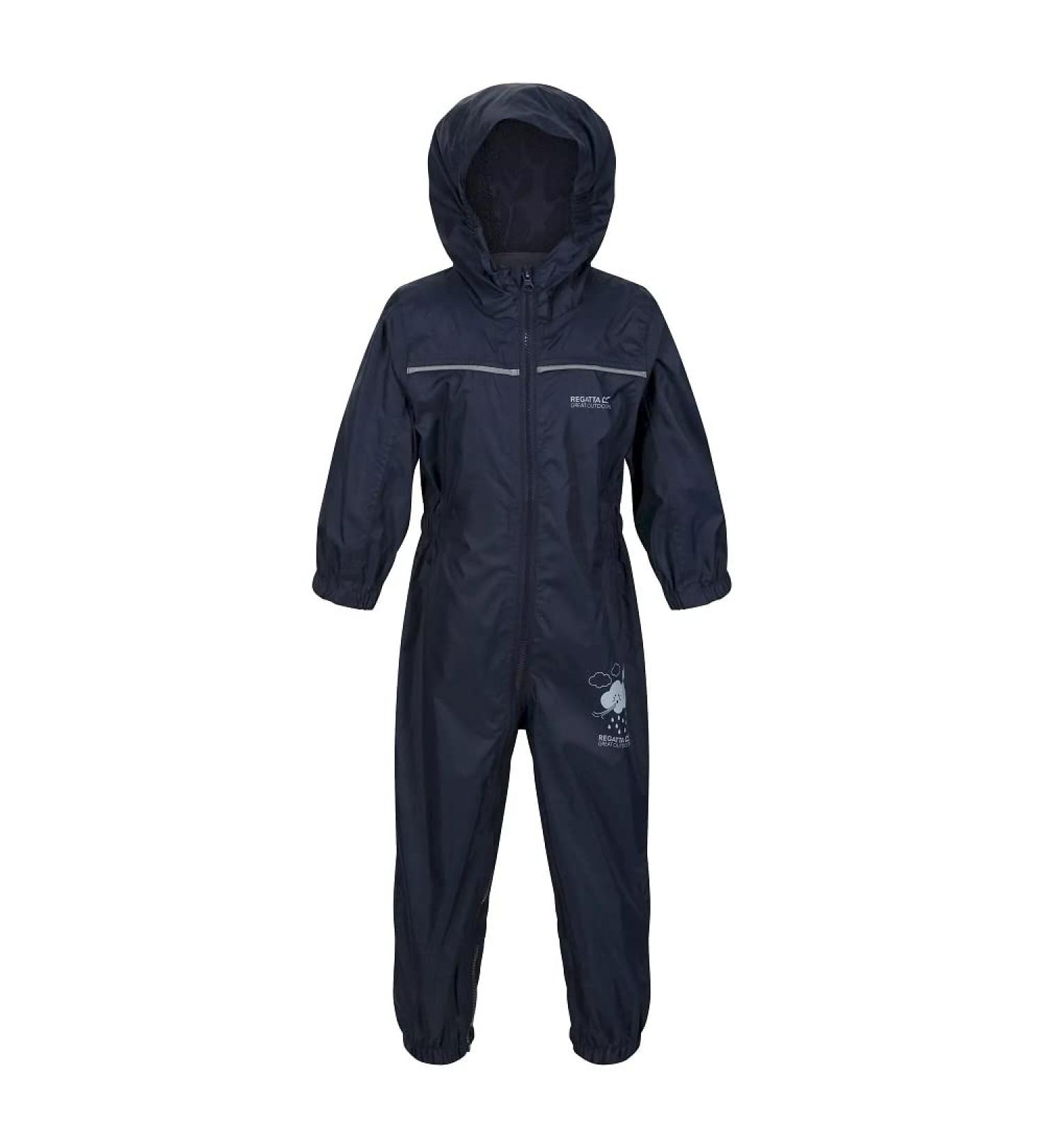 Regatta Kids Puddle Iv All-in-One Suit 2-3 Years - Navy | Unisex Waterproof Outdoor Clothing - Buy Online on SooperMarket.com