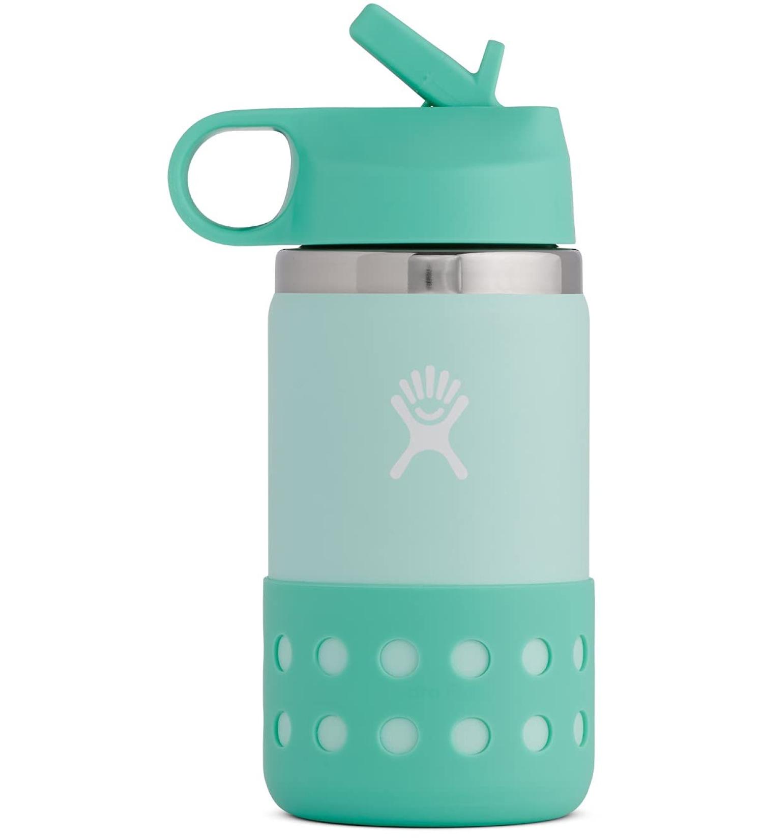 Hydro Flask Kids Wide Mouth Straw Lid and Boot - Honeydew - 12 Oz Paradise - Buy Online on SooperMarket.com