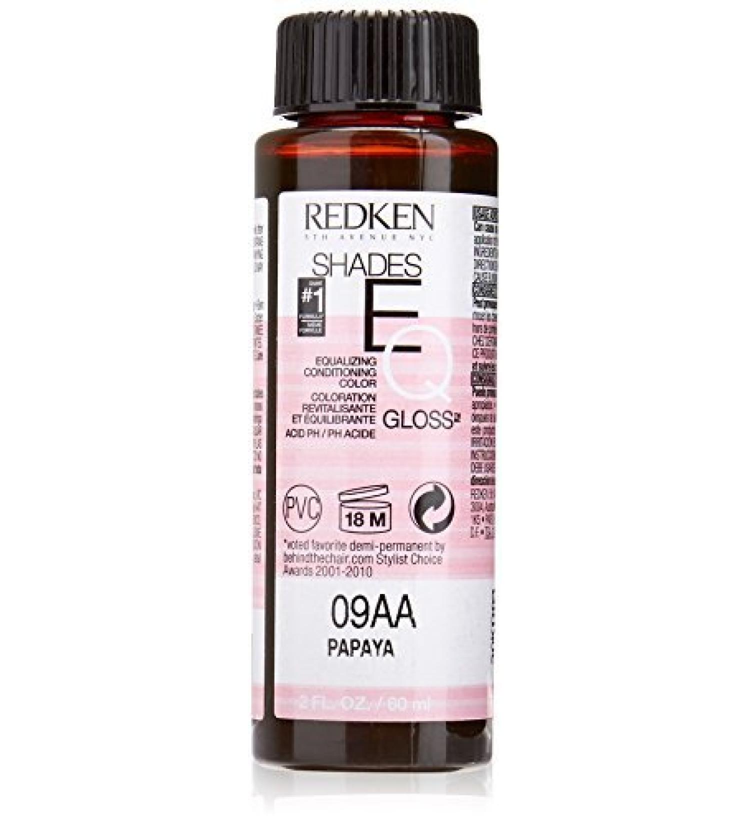 Redken Shades EQ 09AA Papaya Color Gloss for Women 2 Ounce by REDKEN