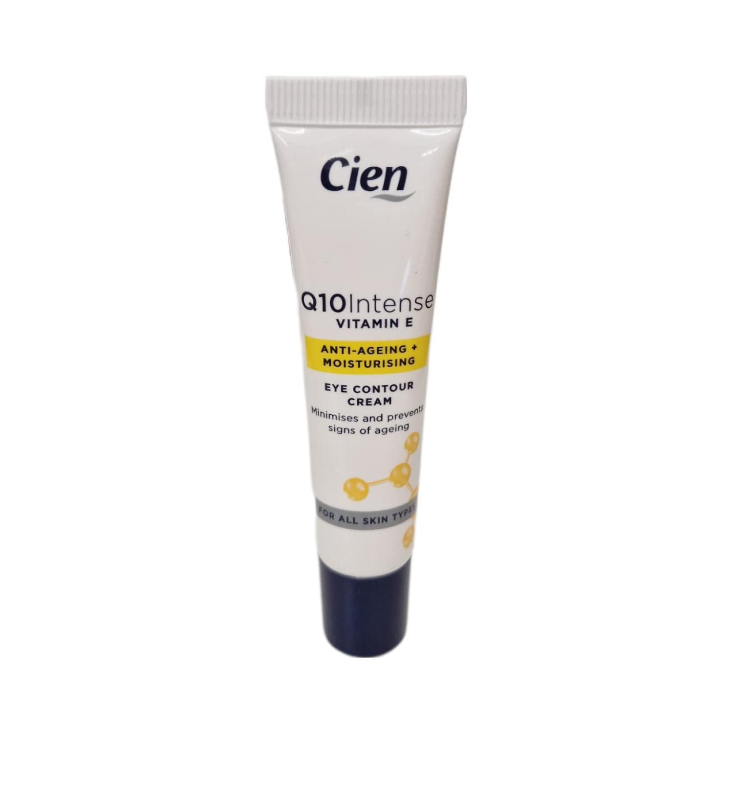 Cien Q10 Intense Vitamin E Anti-Ageing Moisturising Eye Contour Cream 15ml Reduce Wrinkles and Revitalize Your Eyes - Buy Online on SooperMarket.com