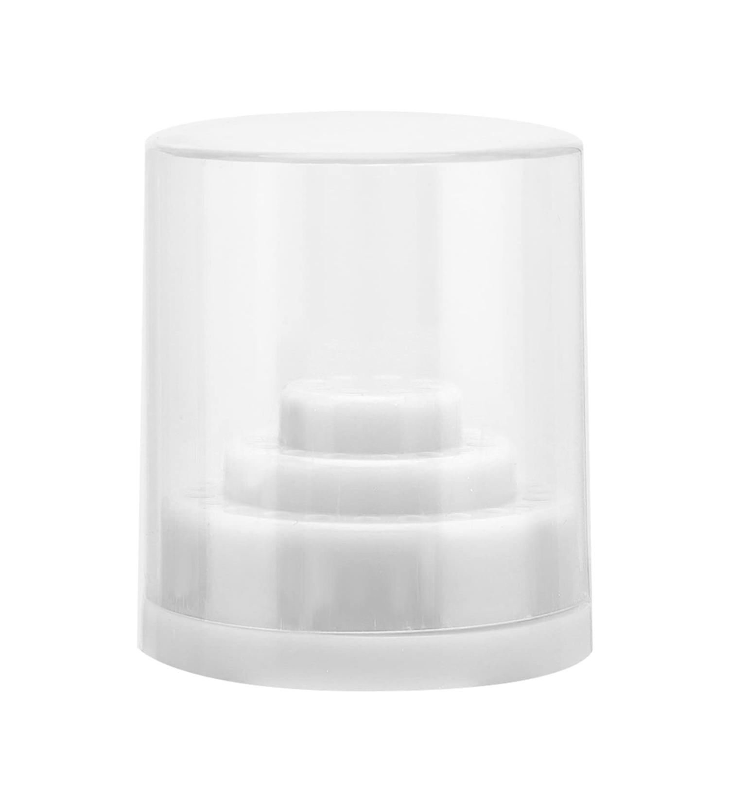 Good Insulation Nail Drill Container - White Nail Drill Case for Beauty Salons & Home Manicure - International Shipping Available - Buy Online on SooperMarket.com