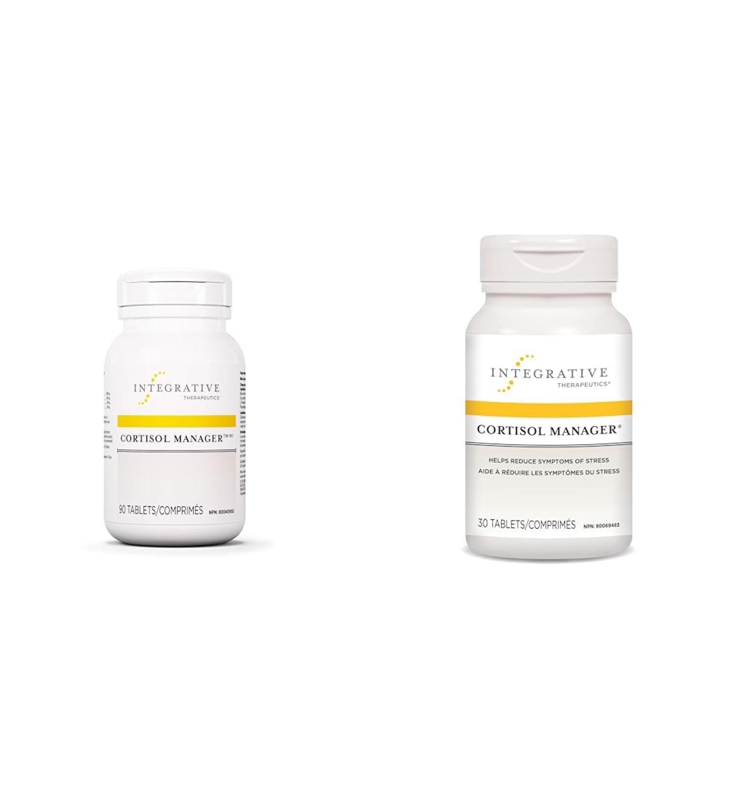 Cortisol Manager - Integrative Therapeutics Stress and Sleep Support Supplement Bundle | Ashwagandha Magnolia and L-Theanine - Buy Online on SooperMarket.com