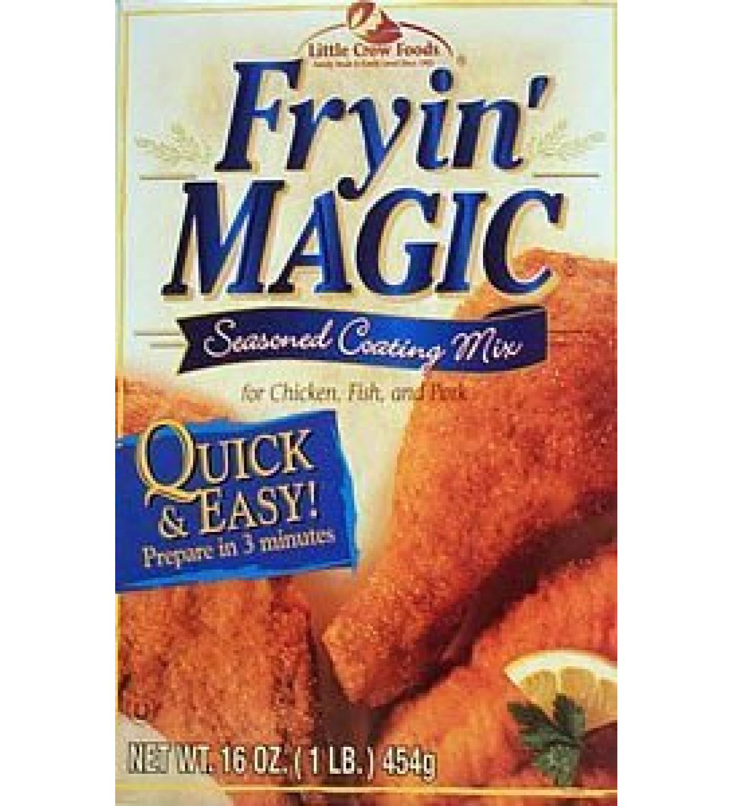Frying Magic Seasoned Coating Mix 16oz - 6 Unit Pack 1 Pound (Pack of 6)