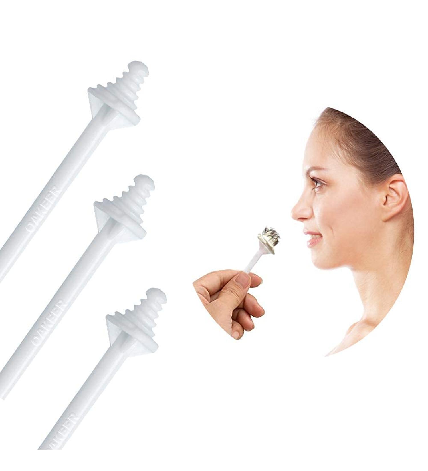 Oakeer 40 Pcs Nose Wax Sticks - Hair Removal Applicators for Nostril & Ear - 40 Count - Buy Online on SooperMarket.com