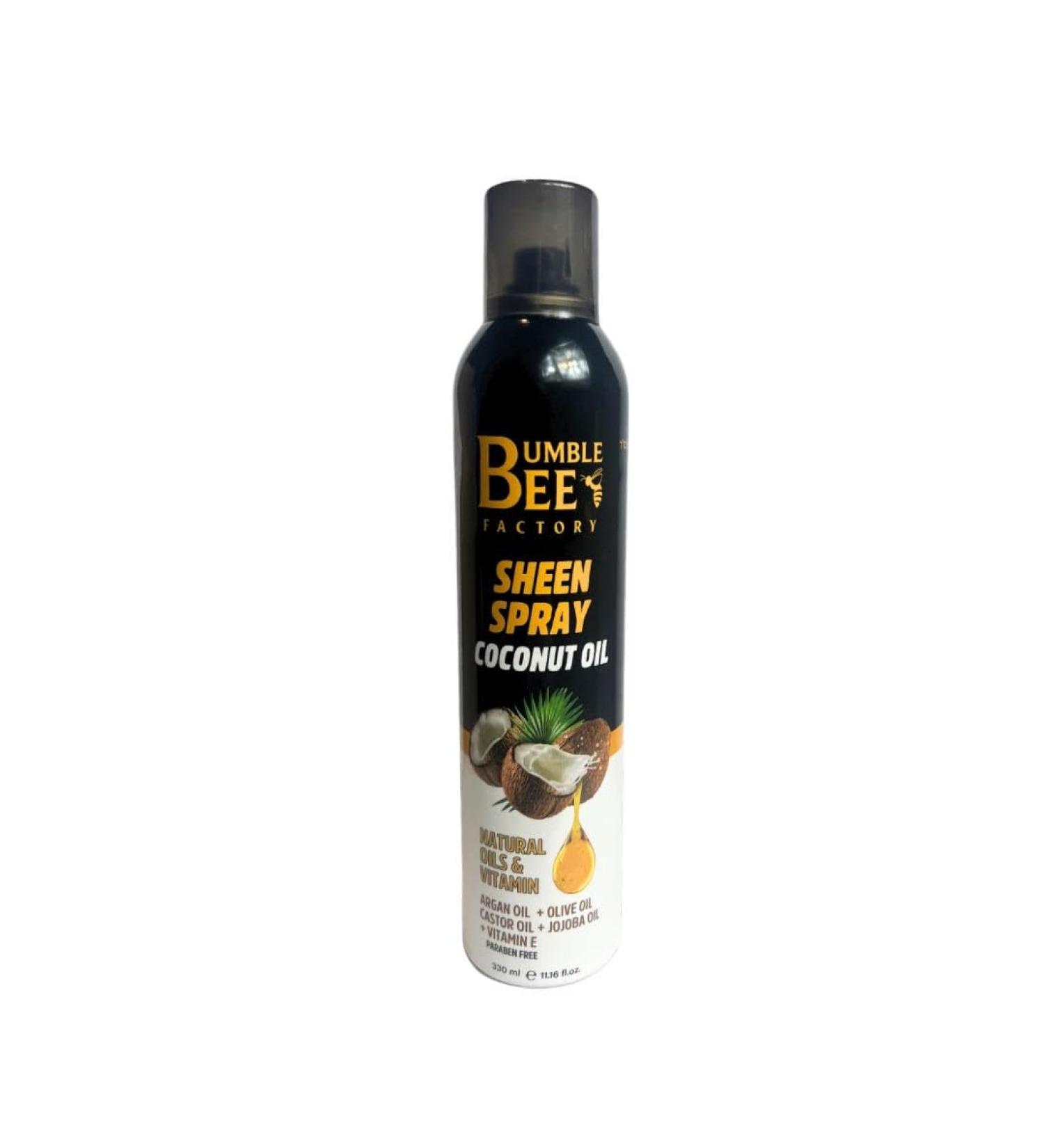 BUMBLE BEE Sheen Spray Coconut Oil Natural Oils and Vitamin - Argan Oil & Olive Oil