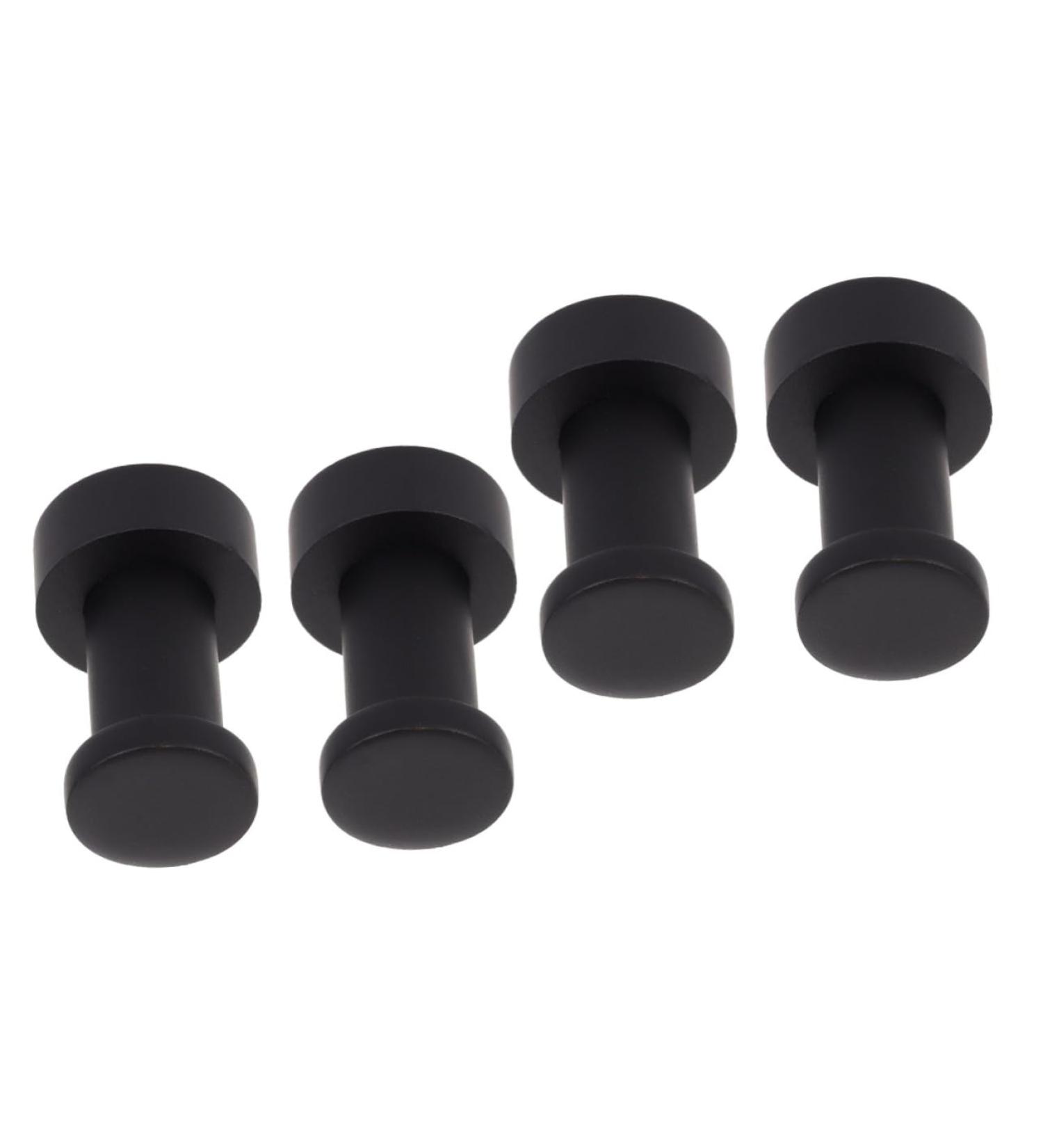 ABOOFAN 4 Pcs Bathroom Towel Hook Heavy Duty Clothes Rack Purses Black Towel Hook Towel Hooks Towel Rack 3X1.8X1.8CMx2pcs Blackx2pcs - Buy Online on SooperMarket.com