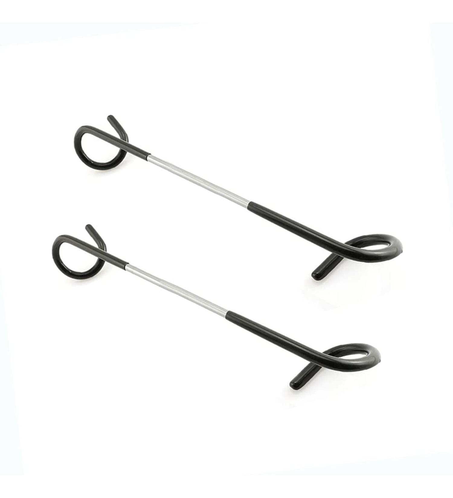 Outdoor Camping Lantern Hook Hanger Set - Non-Slip Tent Light Hangers for Camping & Hiking - 2 Pack Black - Buy Online on SooperMarket.com