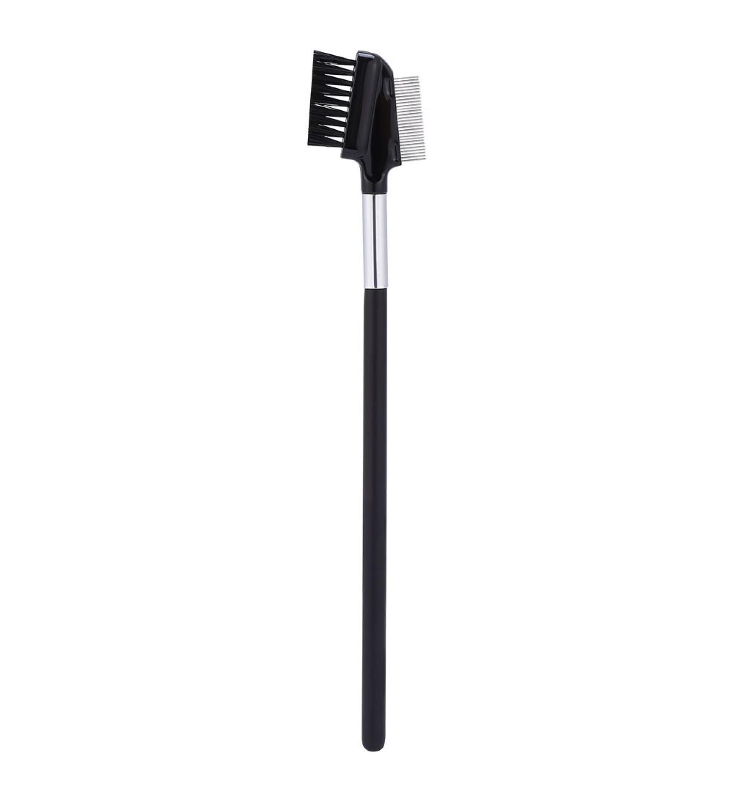 Premium Eyebrow Brush & Eyelash Comb - Metal Teeth Spoolie for Makeup | Travel-Friendly Beauty Tool - Buy Online on SooperMarket.com