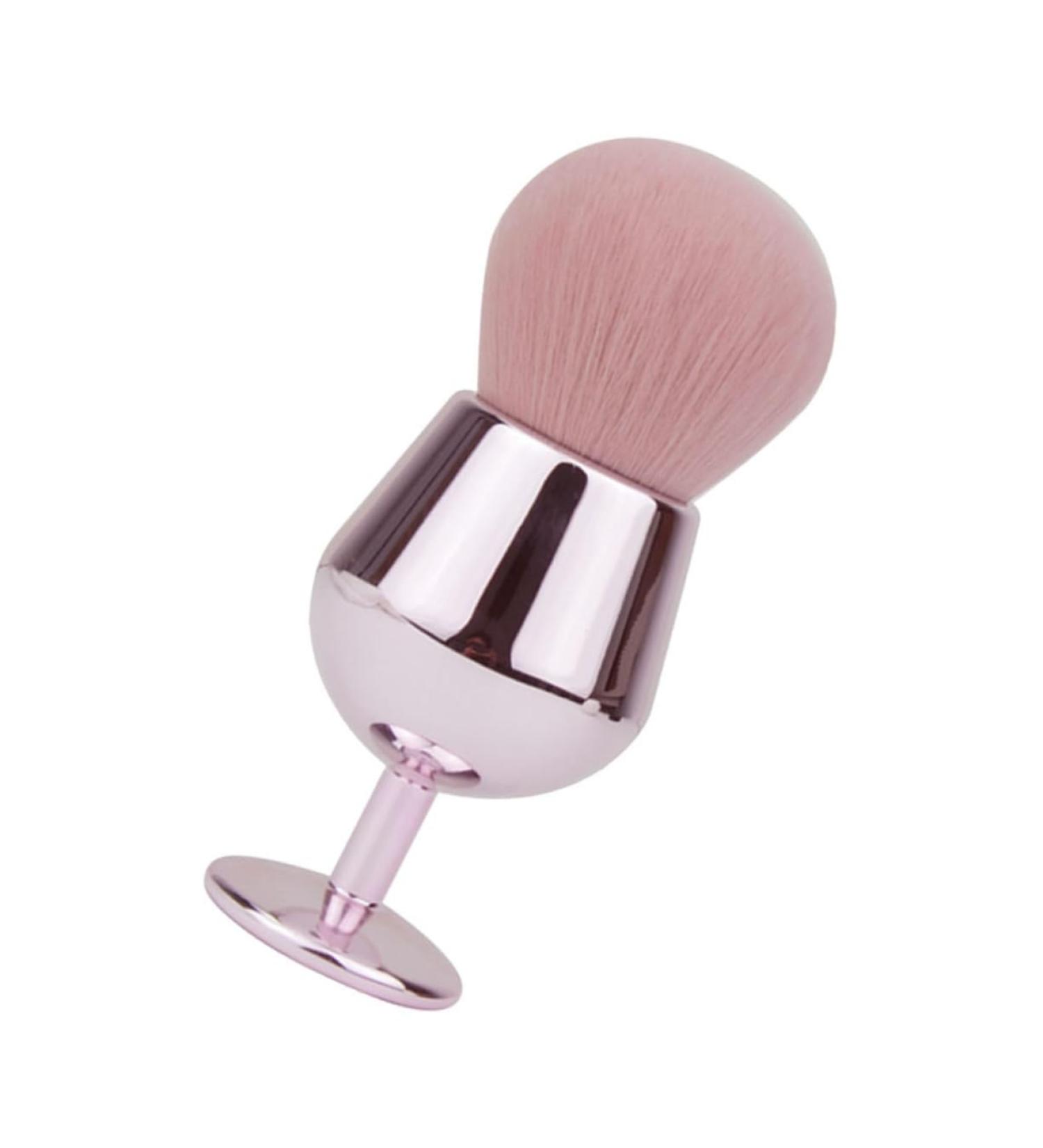 Angoily Blush Brush - Travel-Friendly Makeup Brush & Highlighter | Cosmetic Brush with Alien Pink Handle - Buy Online on SooperMarket.com