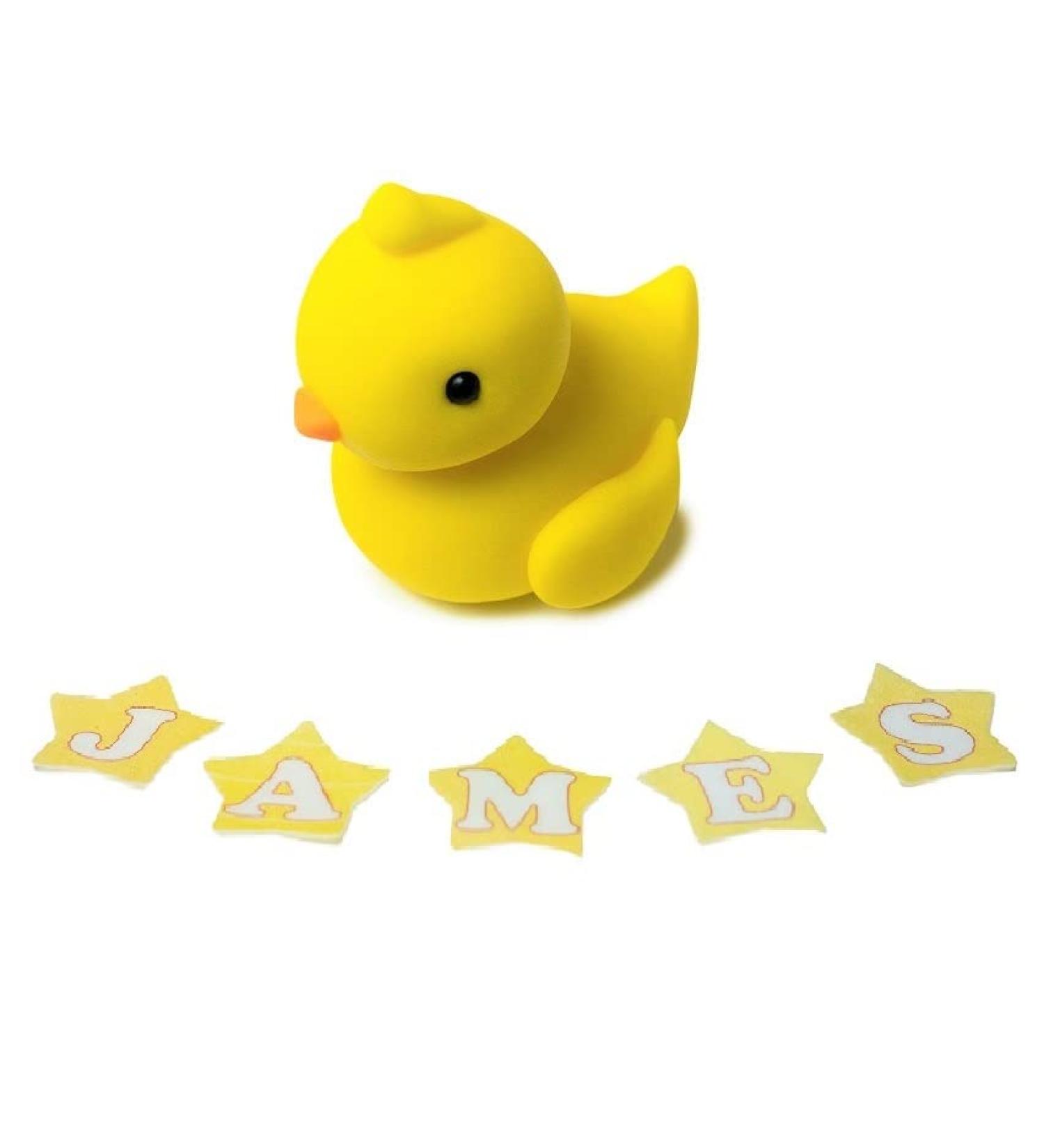 Duck Cake Topper 100% EDIBLE cake Topper personalised name - Buy Online on SooperMarket.com