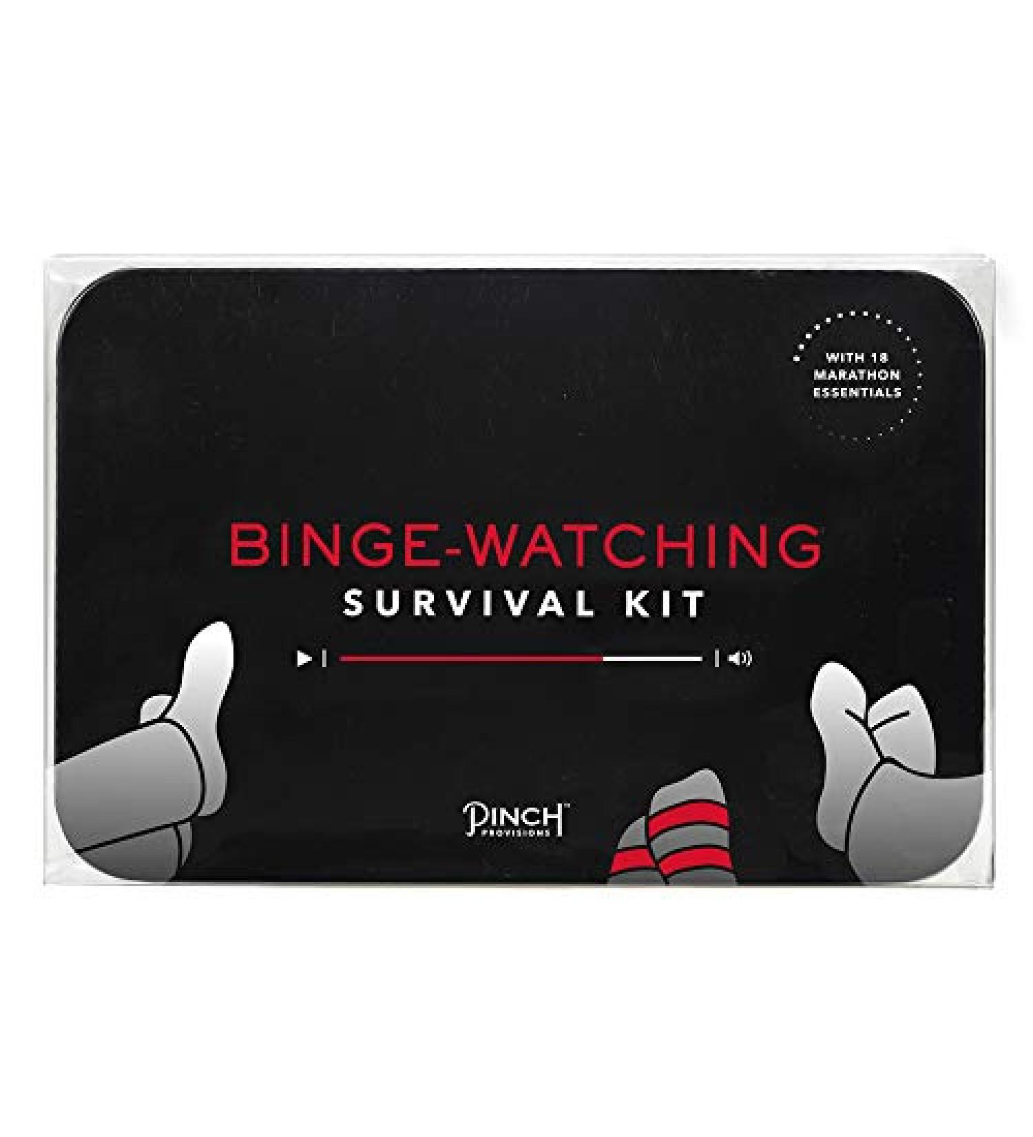 Binge-Watching Survival Kit for Friends & Family | 18 Essential Items for At-Home Spa Day | Fun Portable Gift Box - Buy Online on SooperMarket.com