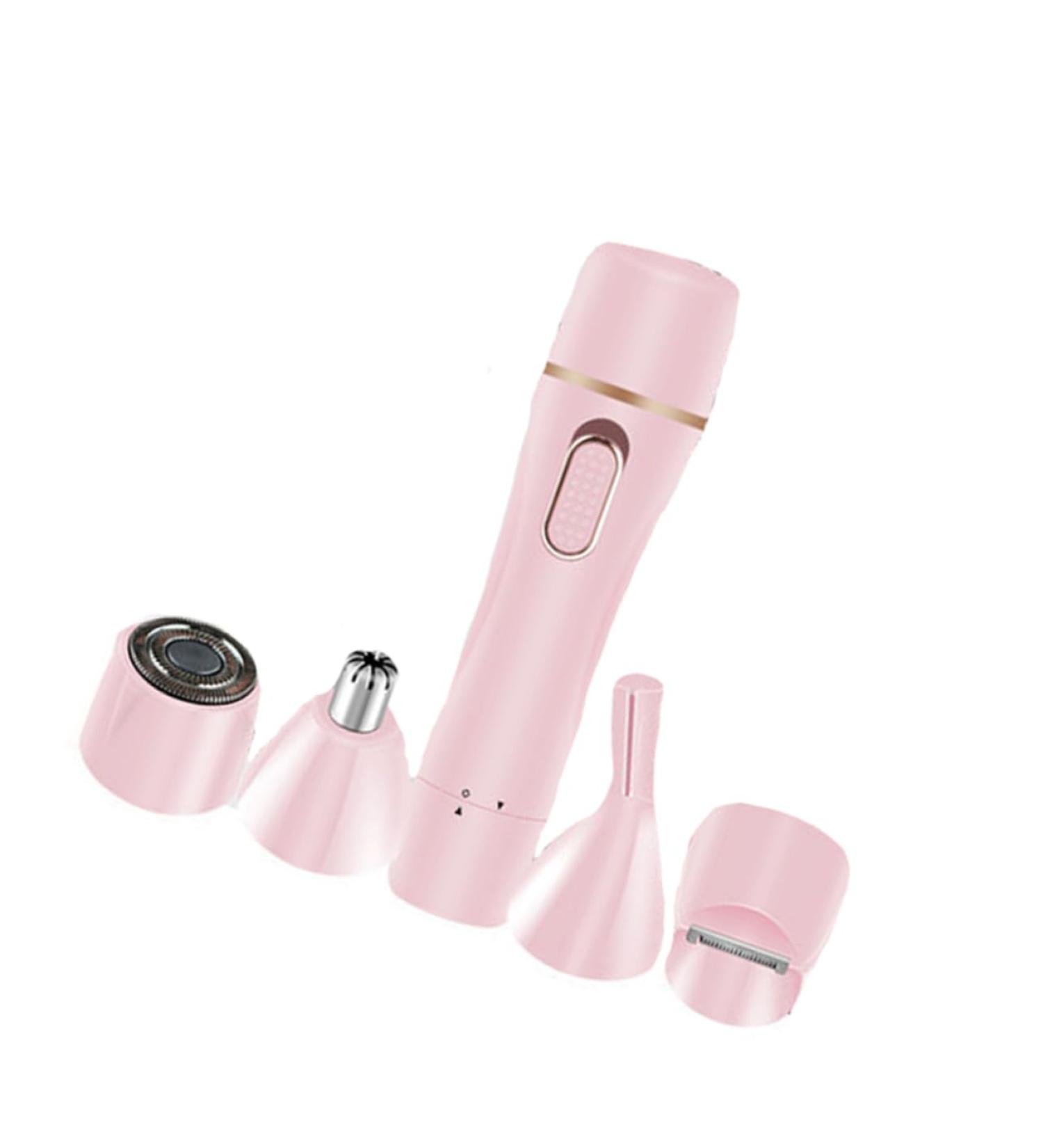 Housoutil Electric Eyebrow Trimmer & Facial Epilator - Cordless Hair Removal Tool for Face Bikini & Body - Pink Shaver Set - Buy Online on SooperMarket.com