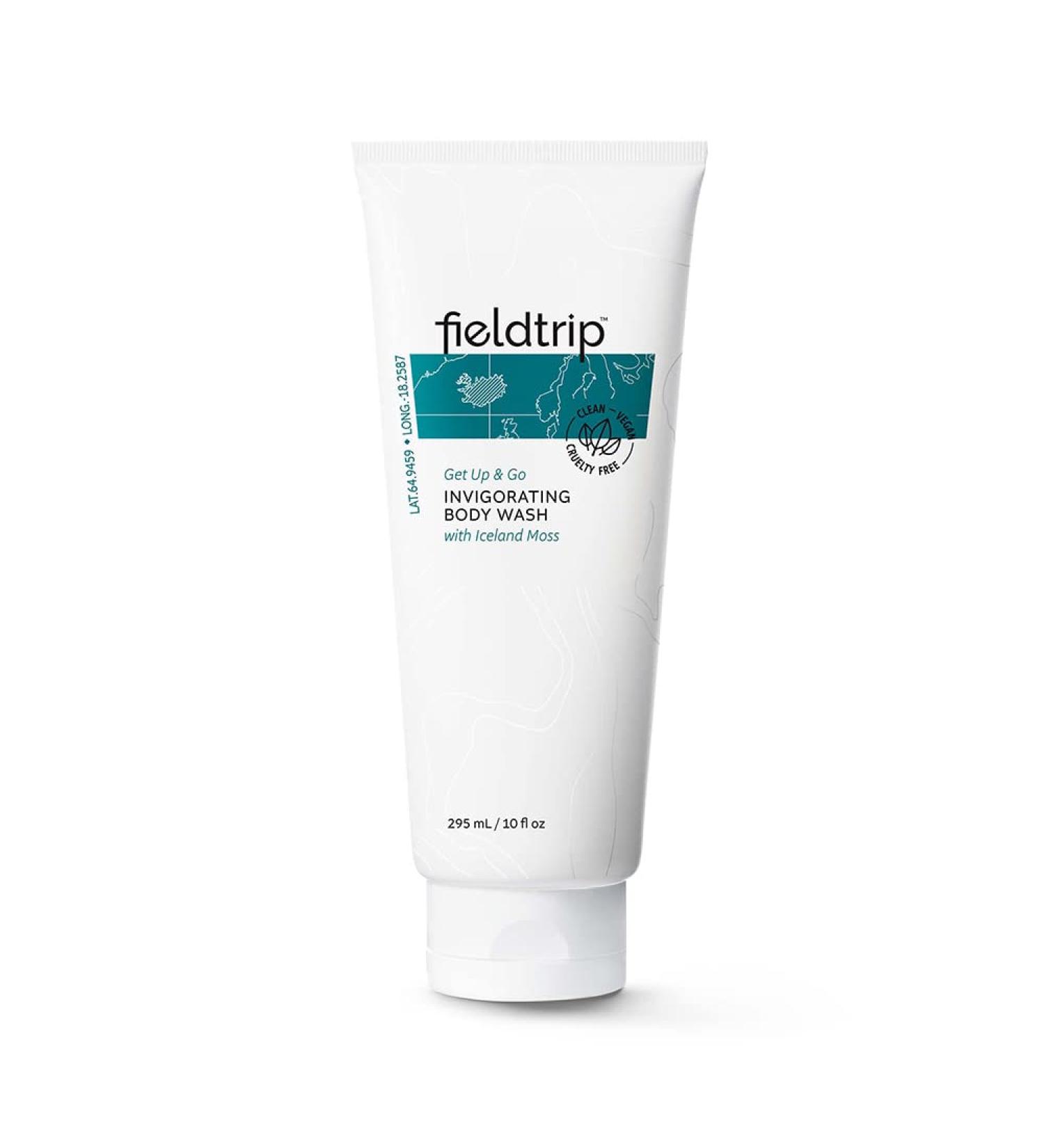 Fieldtrip Get Up & Go Body Wash - Vegan Cruelty-Free Clean - Invigorating Iceland Moss 10oz for Energizing Daily Cleanse - Buy Online on SooperMarket.com