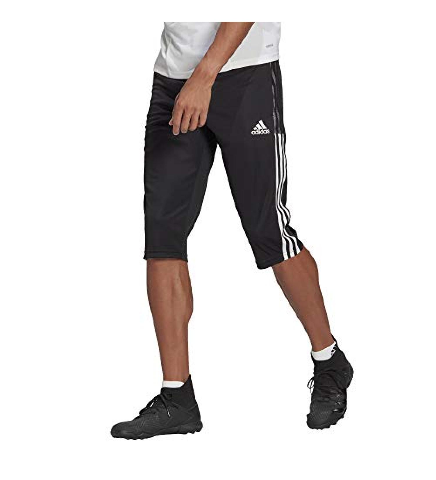 adidas Men's Tall Size Tiro 21 3/4 Pants - Medium Black | Performance Soccer Training Gear - Buy Online on SooperMarket.com