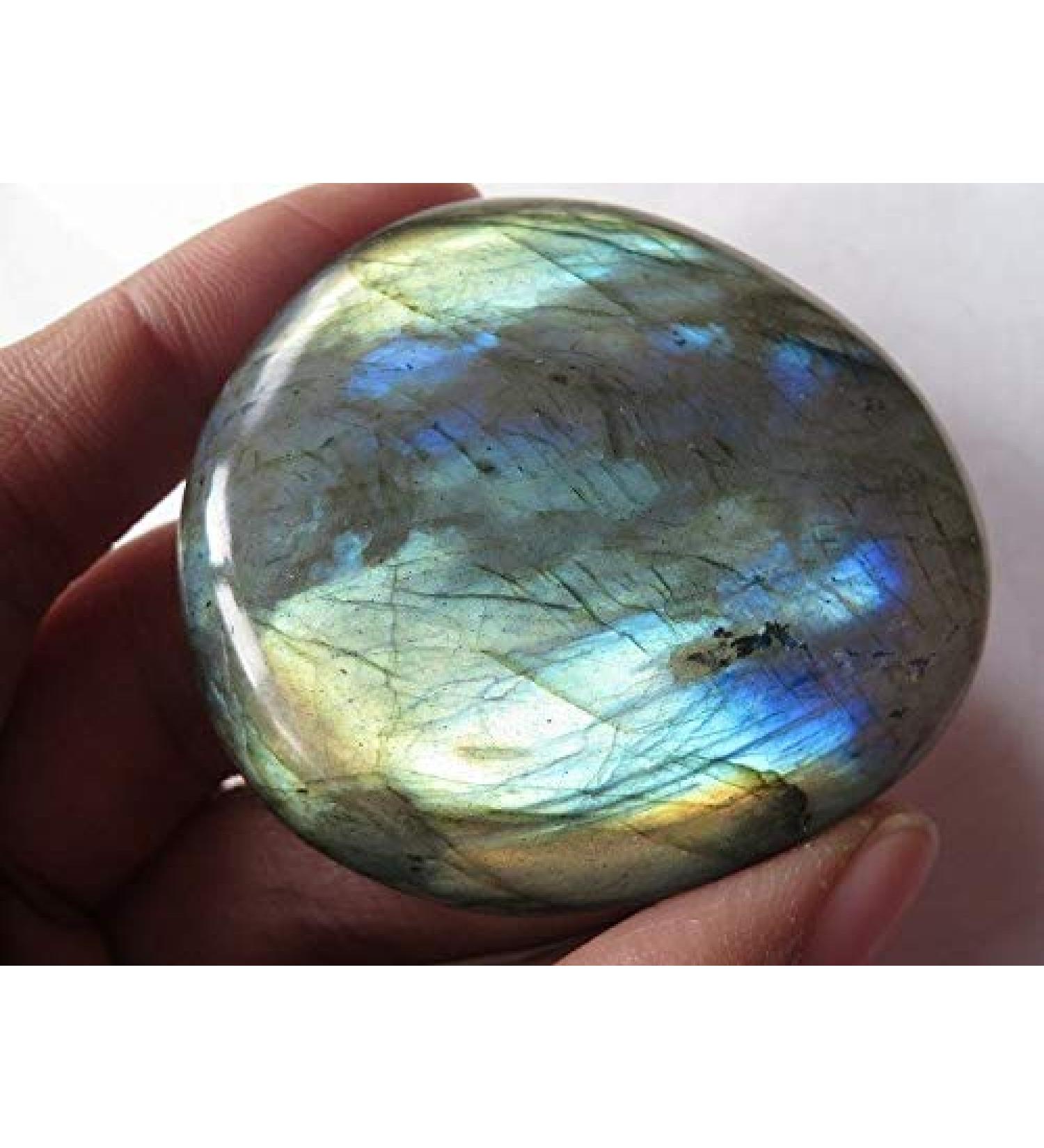 45g A Rare Natural Flash Labradorite Crystal Gem Stone Original Reiki JZIGTDEM - Buy Online on SooperMarket.com
