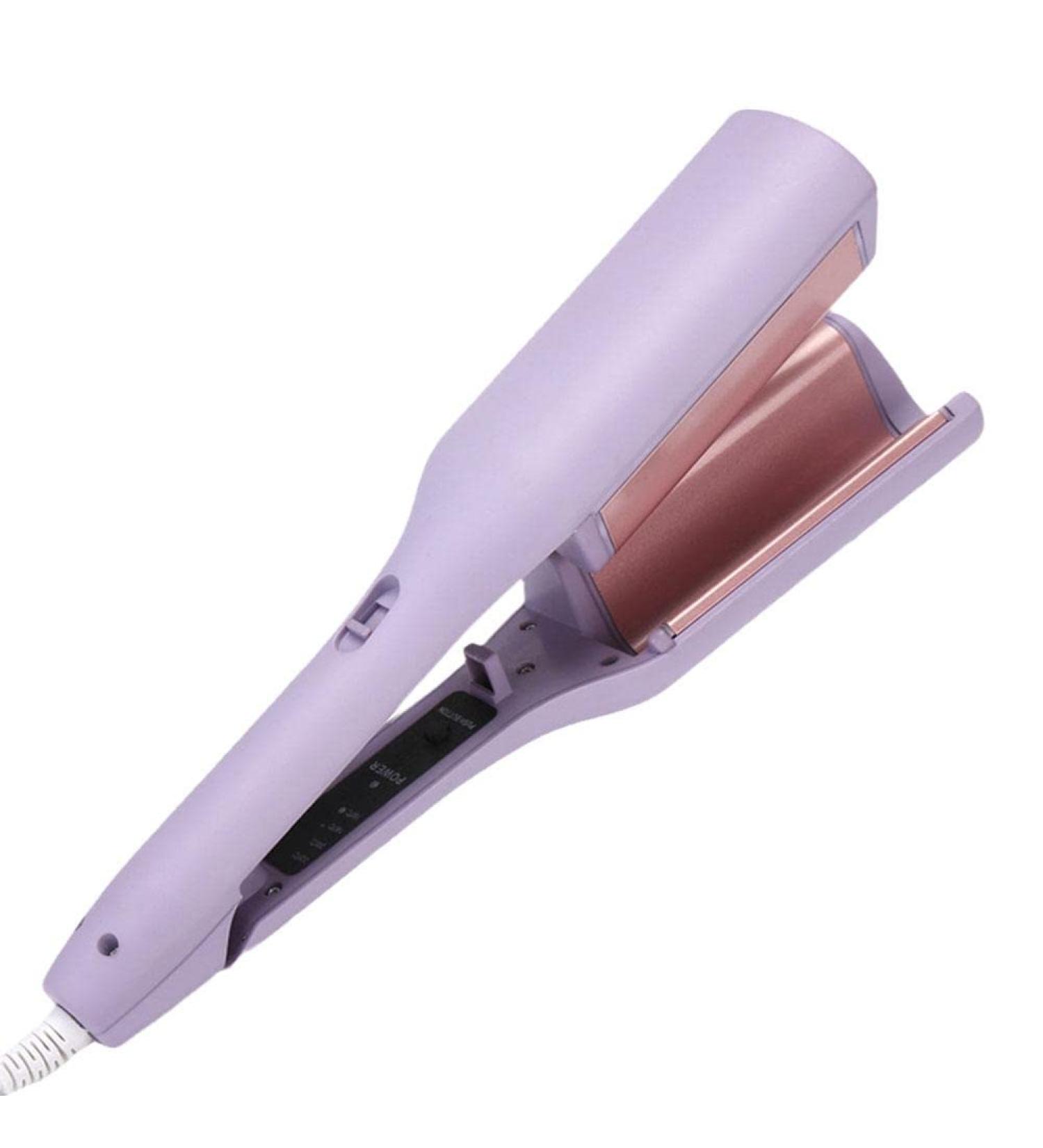 Rommantic French Egg Roll Curling Iron Egg Roll Hair Waving Iron Hair Curler Styling Tools Crimper Hair Iron Hair Waving Curling Wand US Purple - Buy Online on SooperMarket.com