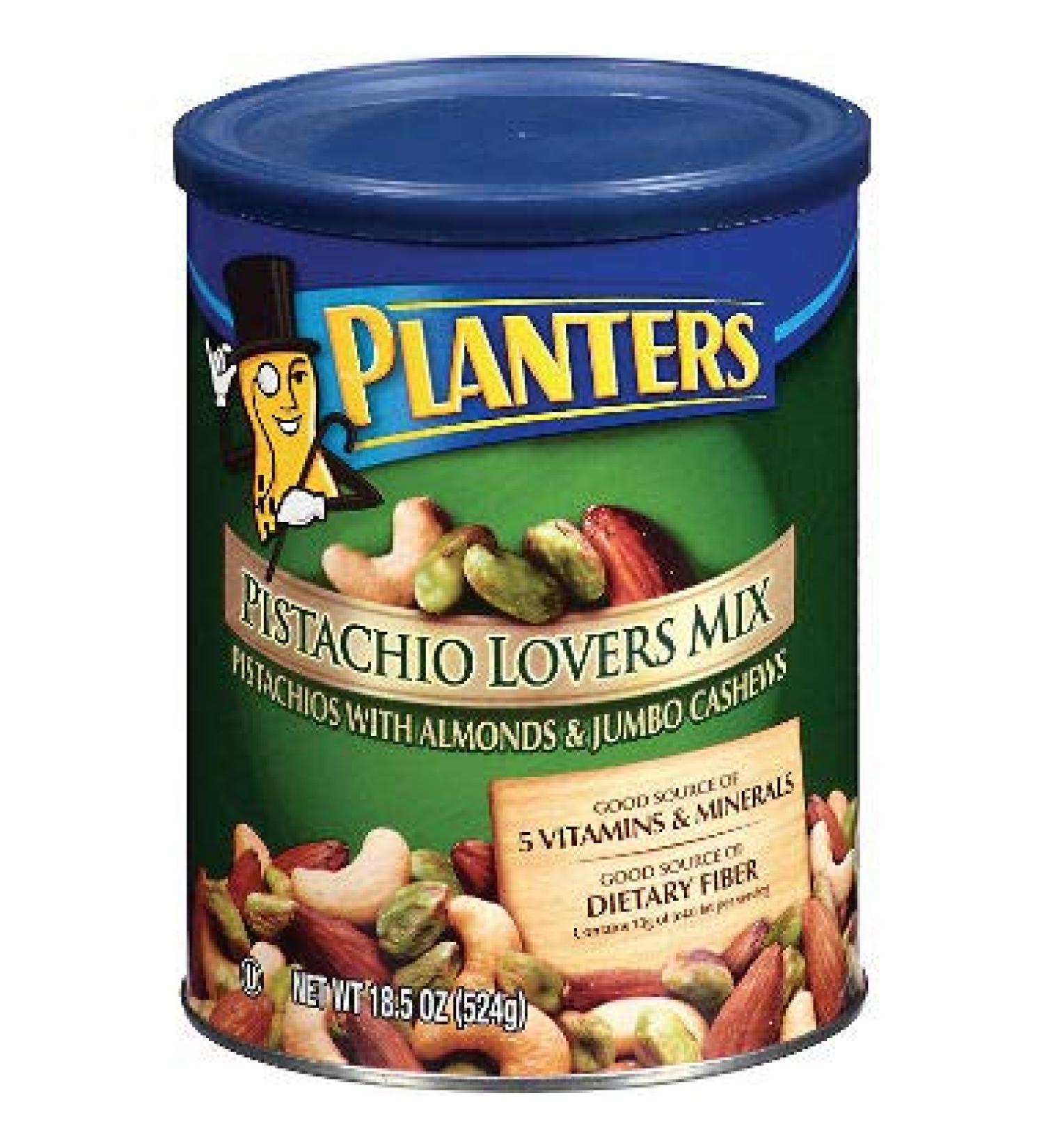 Planters IUYEHDUH Pistachio Lovers Mix Salted 18.5 Ounce Canister 2 Pack
