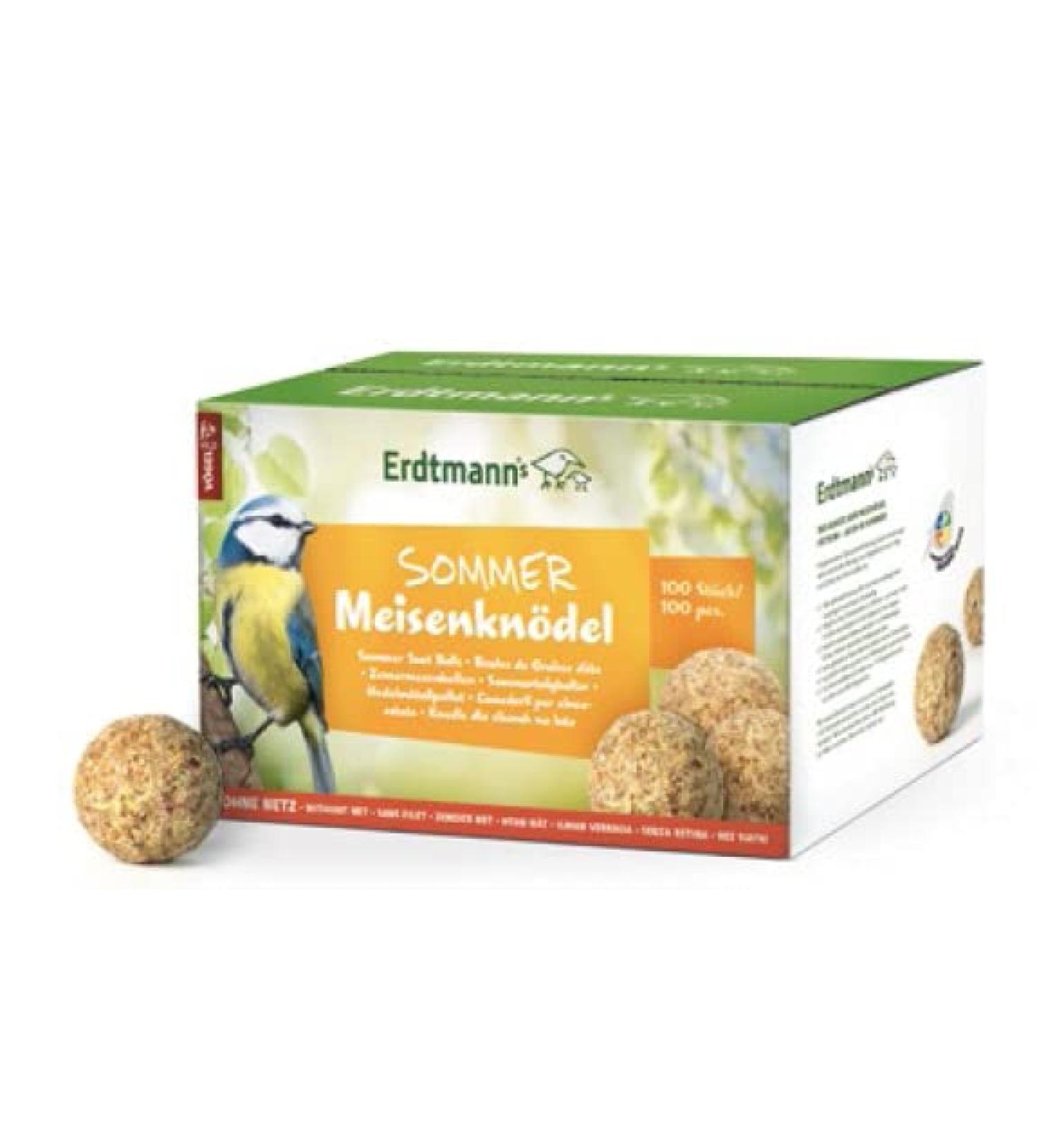 Buy ERDTMANNS 100 Summer Dumplings for Wild Birds | Eco-Friendly Light Food | Perfect Summer Feeding Alternative - Buy Online on SooperMarket.com