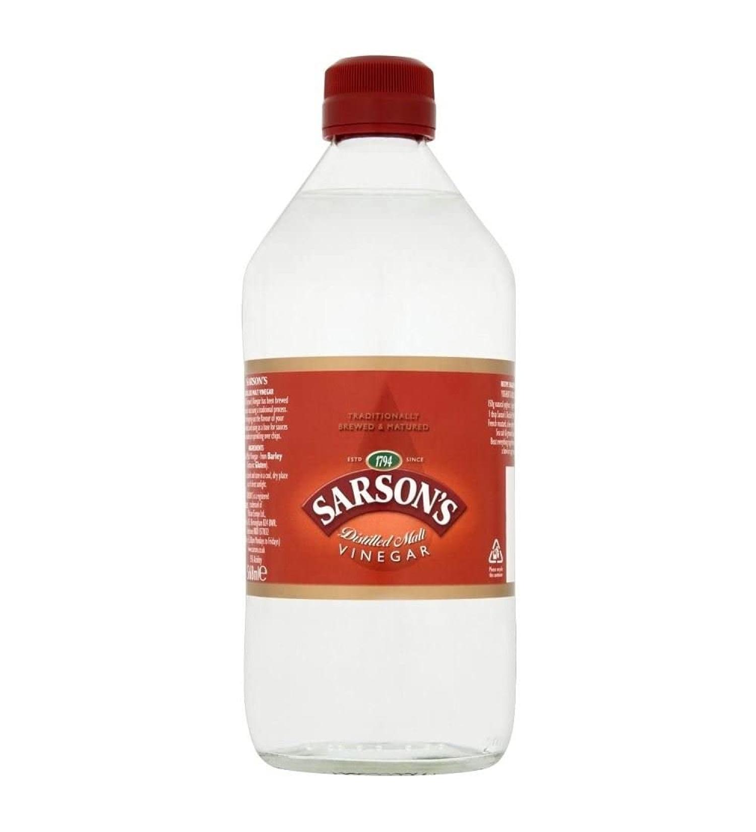 Sarsons Distilled Malt Vinegar 568ml - Best Quality Vinegar for Cooking and Pickling - Buy Online on SooperMarket.com