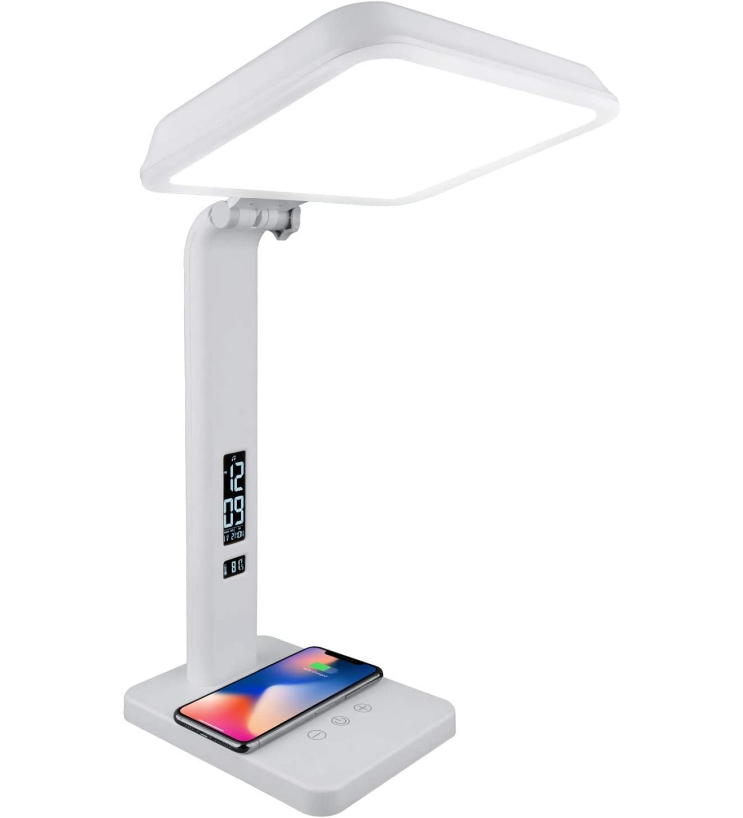 Theralite Aura Qi Light Therapy Sun Lamp - UV Free 10 000 LUX Light Therapy Lamp - Includes Alarm Clock Phone Charger USB Port - Buy Online on SooperMarket.com