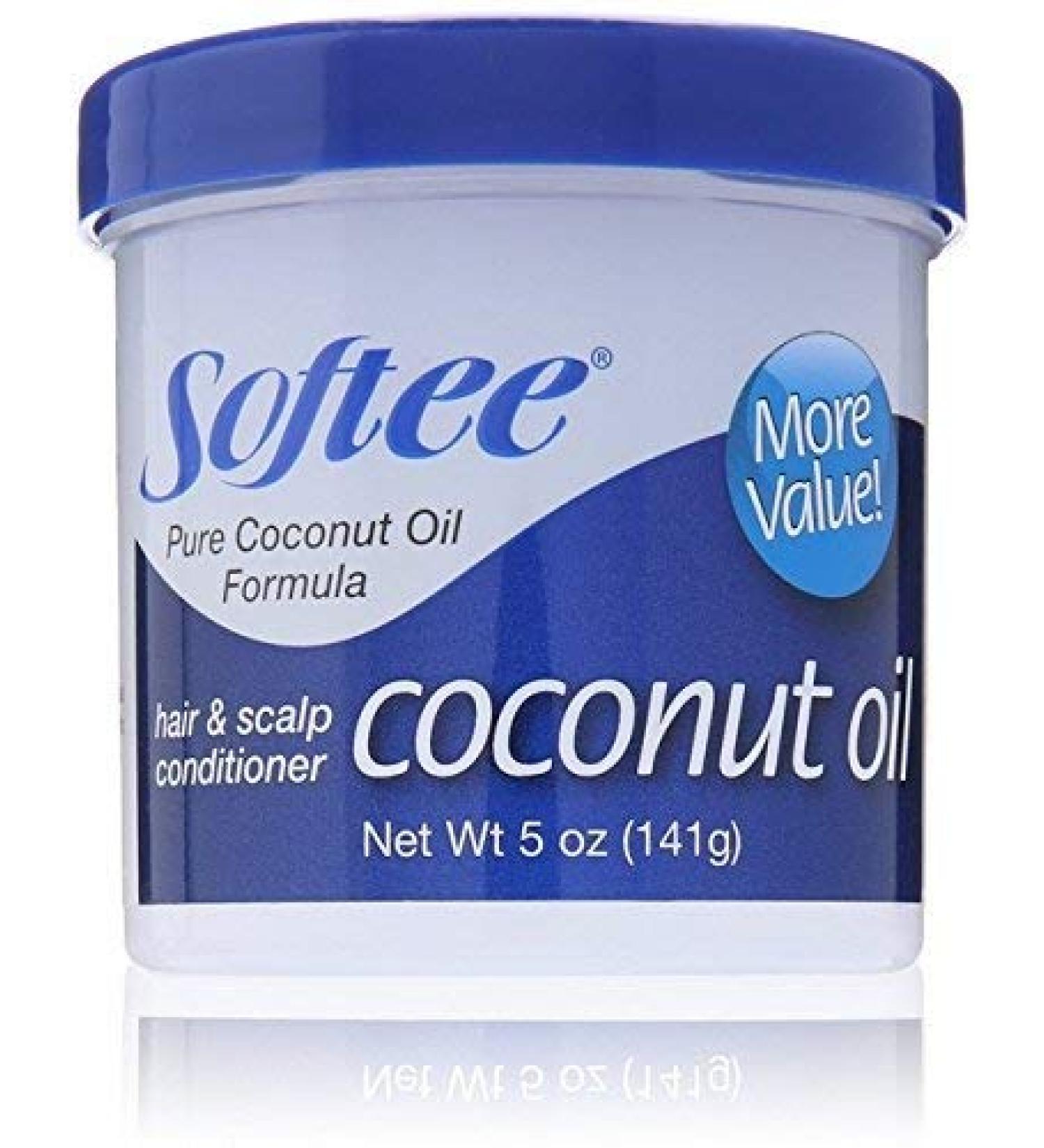 Softee Coconut Oil Hair & Scalp Conditioner - 5oz | Nourishing Hair Treatment - Buy Online on SooperMarket.com
