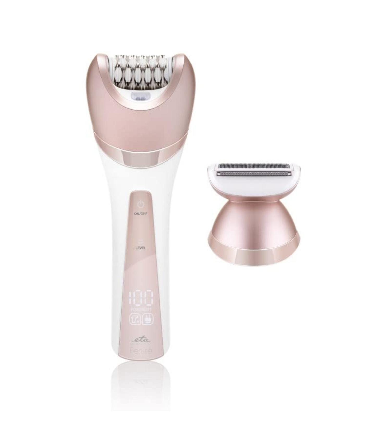ETA Epilierer - Compact Epilation Device with 30 Tweezers Razor & Trim Attachments 4-Hour Battery Integrated Light & Travel Bag - Buy Online on SooperMarket.com