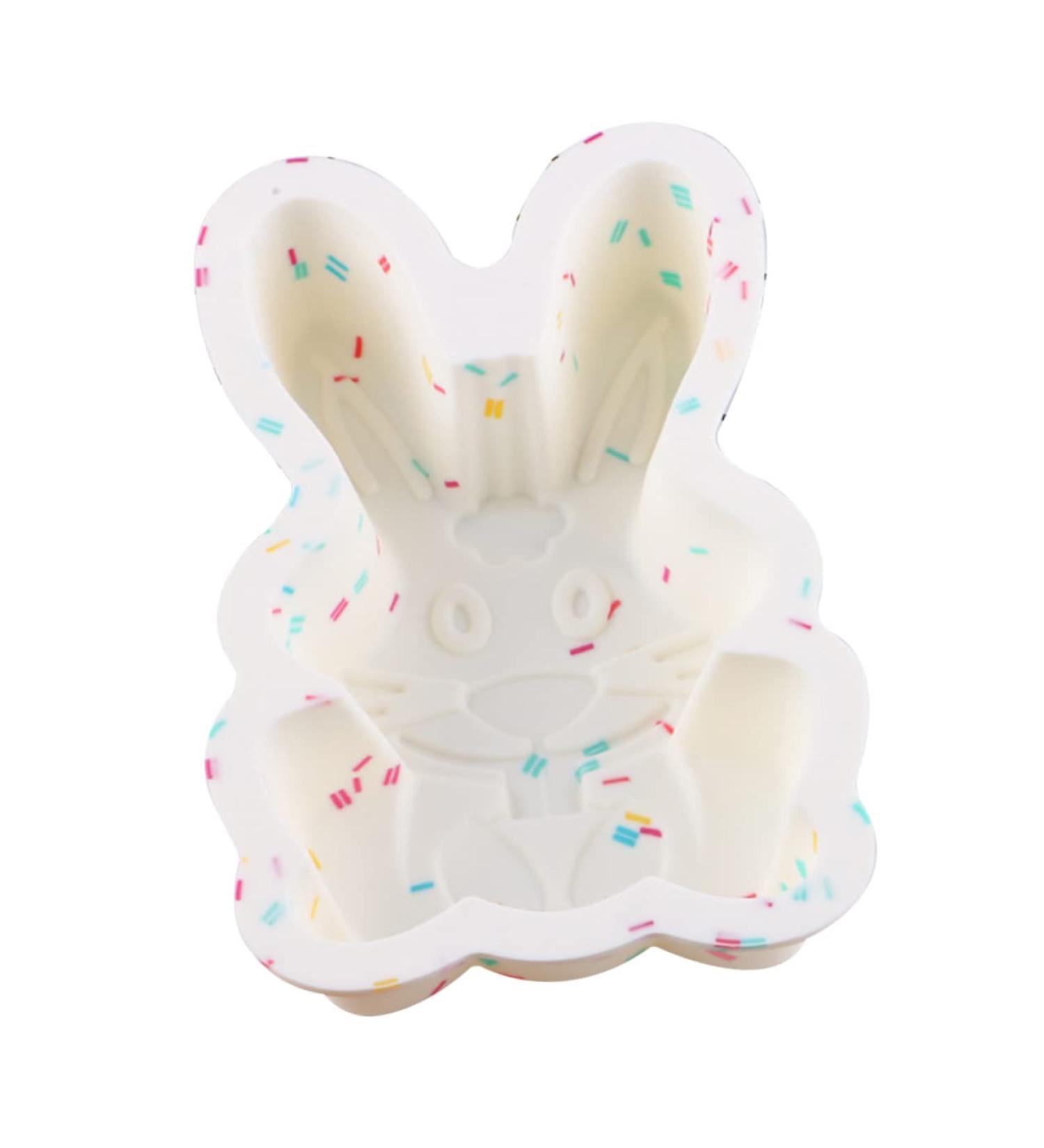 Easter Egg Silicone Mold Rabbit Fondant Molds Tapas De Ajustables Molds for Resin Easter Fondant Silicone Body Wash Scrubber Homemade Cookies DIY Silica Gel Cheese Dessert 19X13X3CM - Buy Online on SooperMarket.com