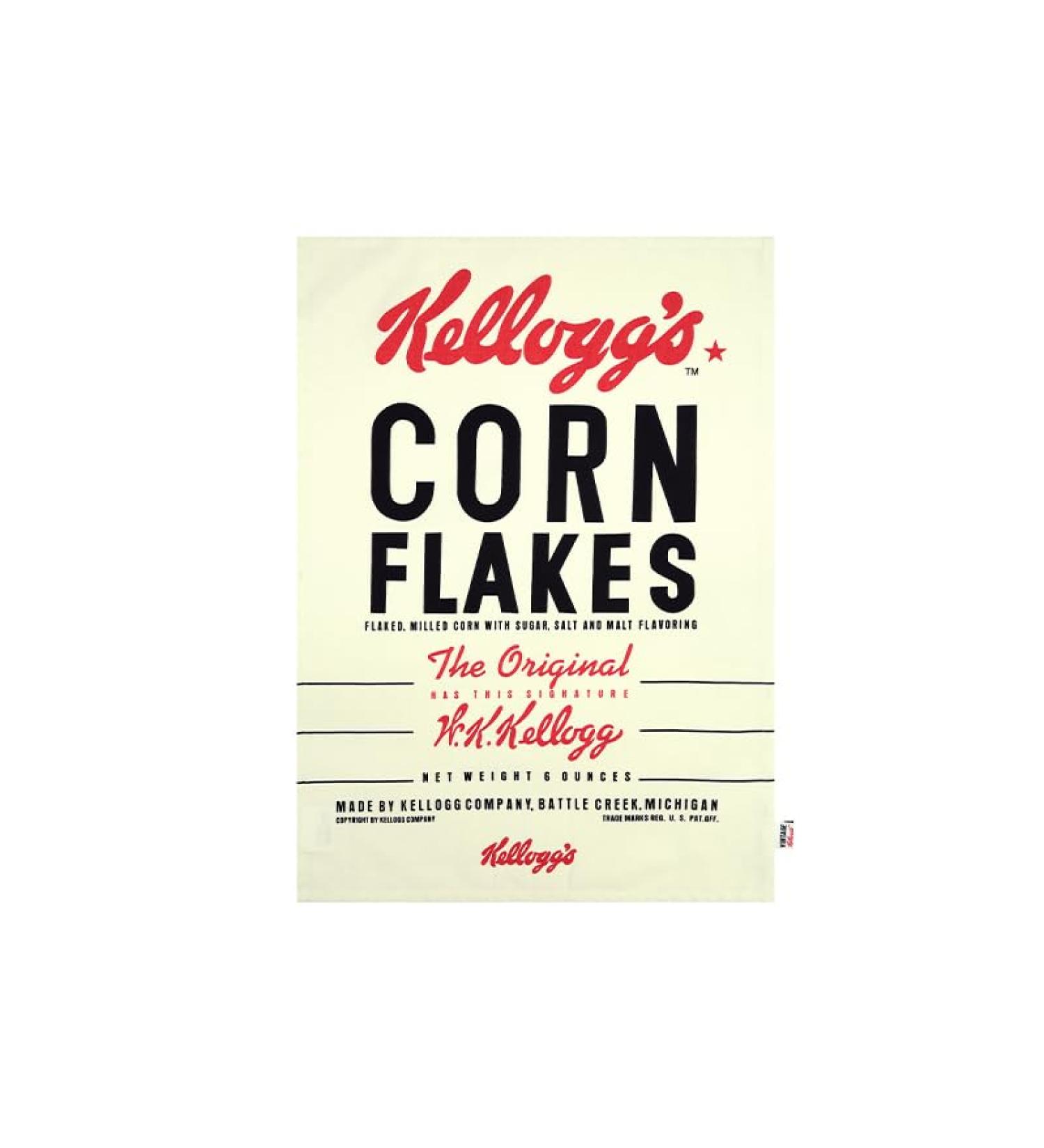 Vintage Kelloggs Cornflakes Tea Towel - Buy Online on SooperMarket.com